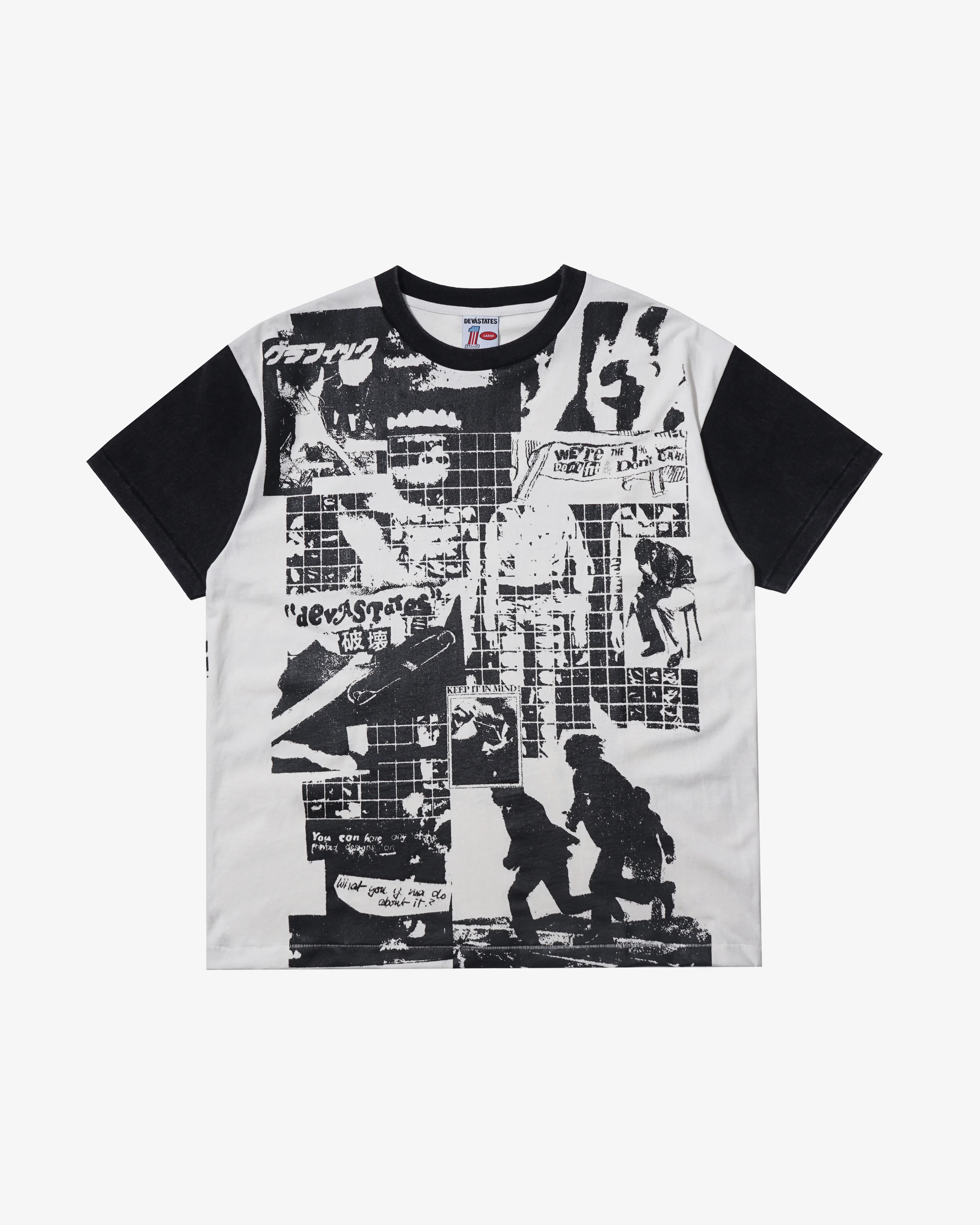 Deva States - Men's Marginal GFX Retro T-Shirt - (Black)