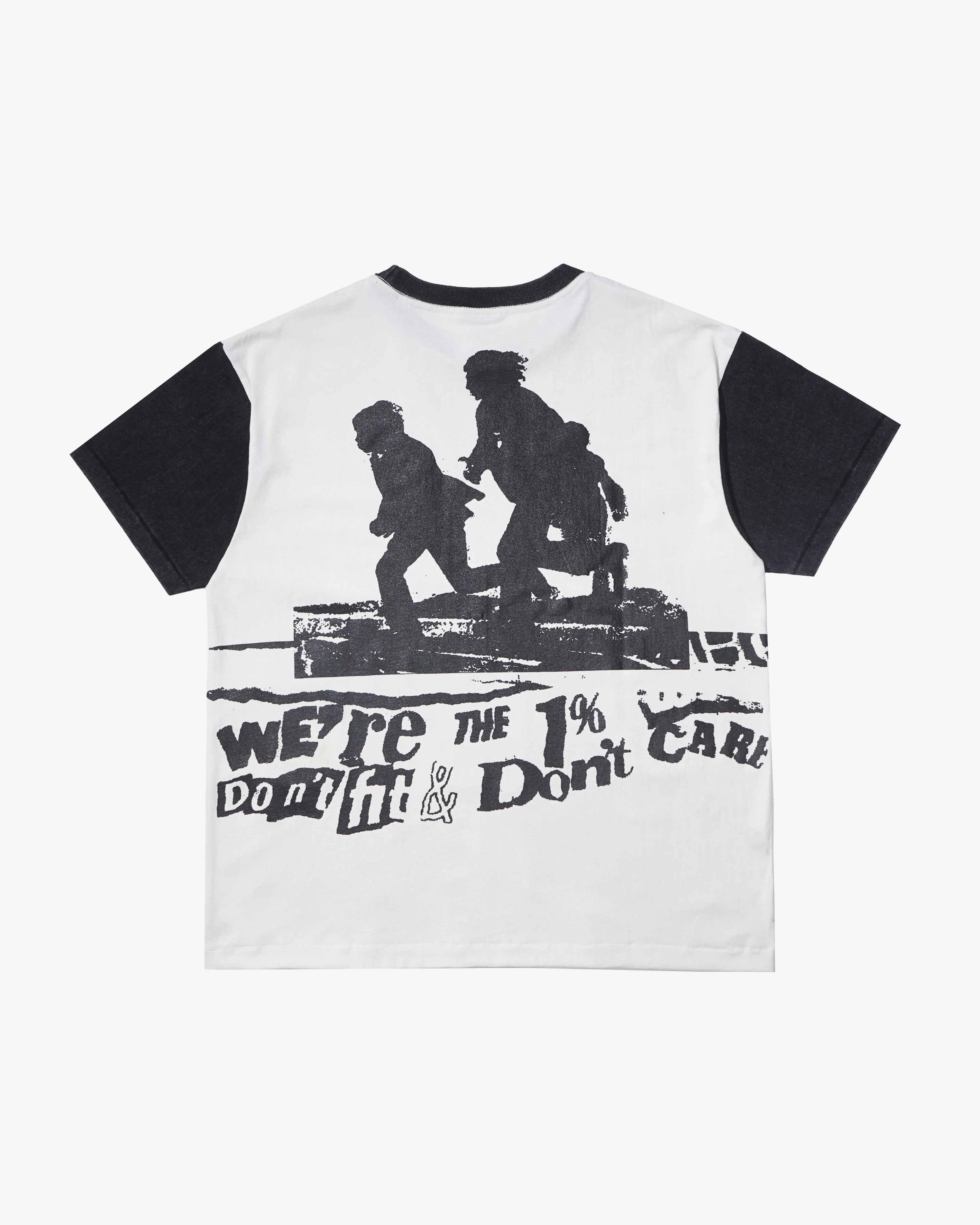 Deva States - Men's Marginal GFX Retro T-Shirt - (Black) - Image 2