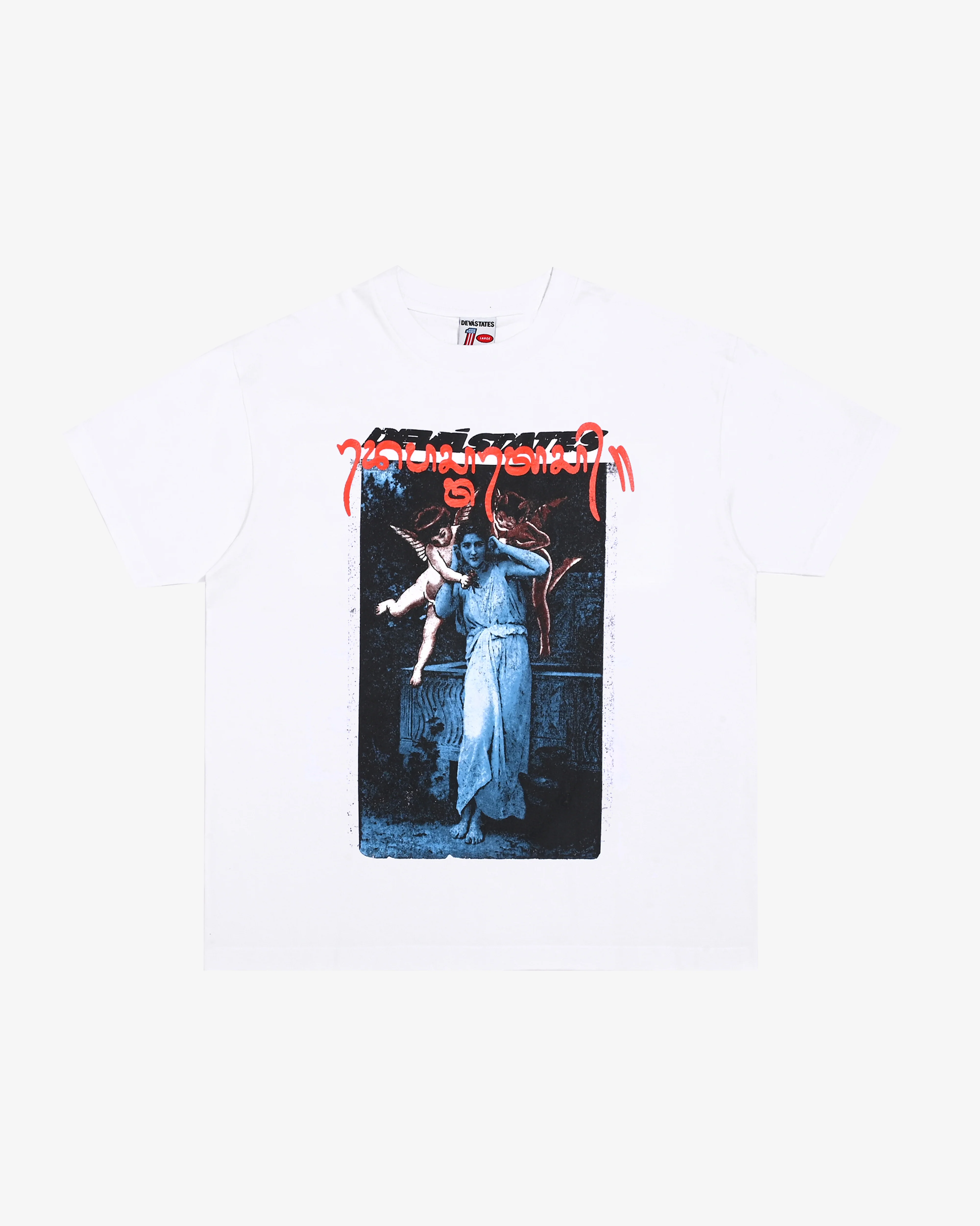 Deva States - Men's Parasite GFX Retro T-Shirt - (White)