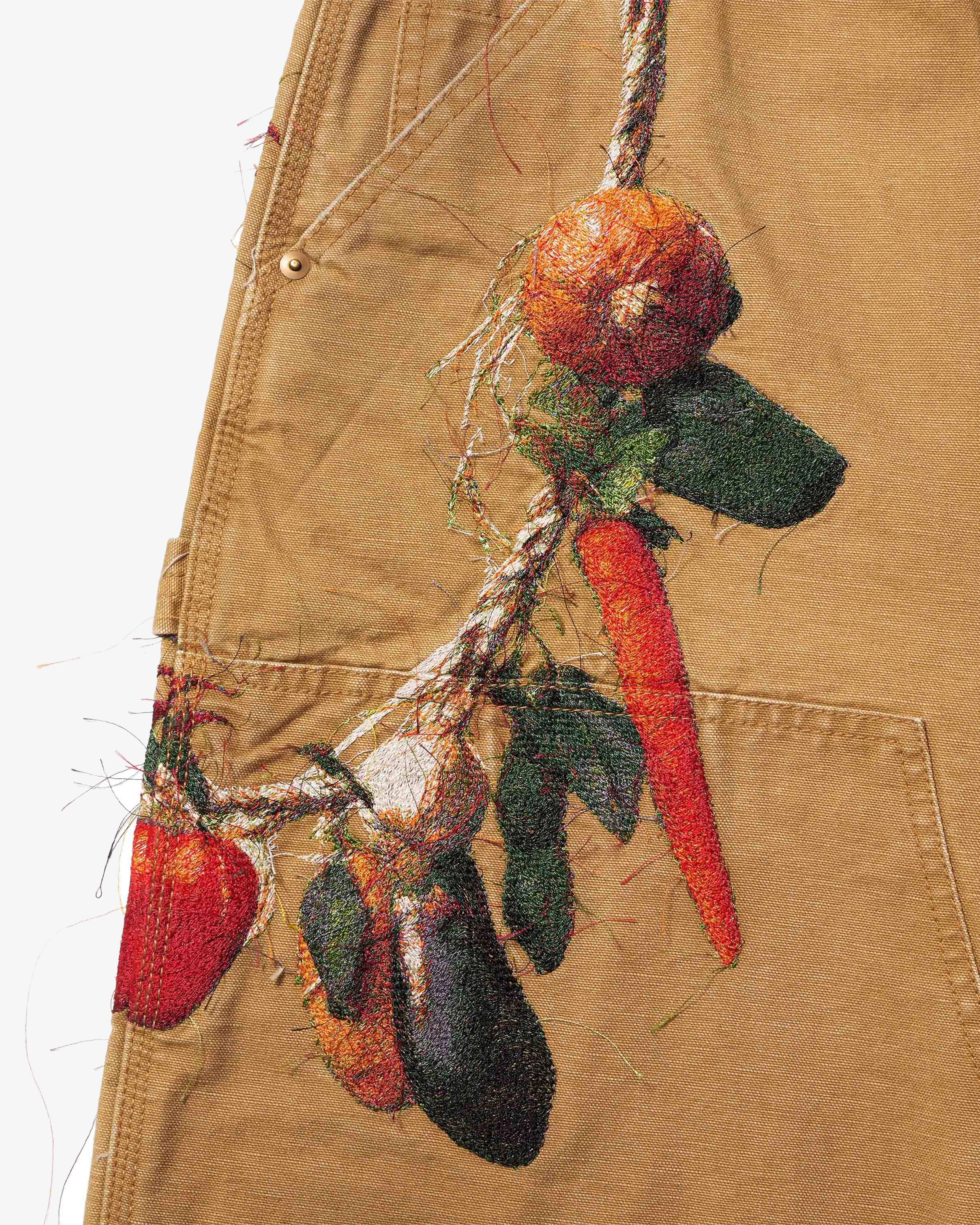 Doublet - Men's Vegetable Embroidery Shorts - (Beige) - Image 3