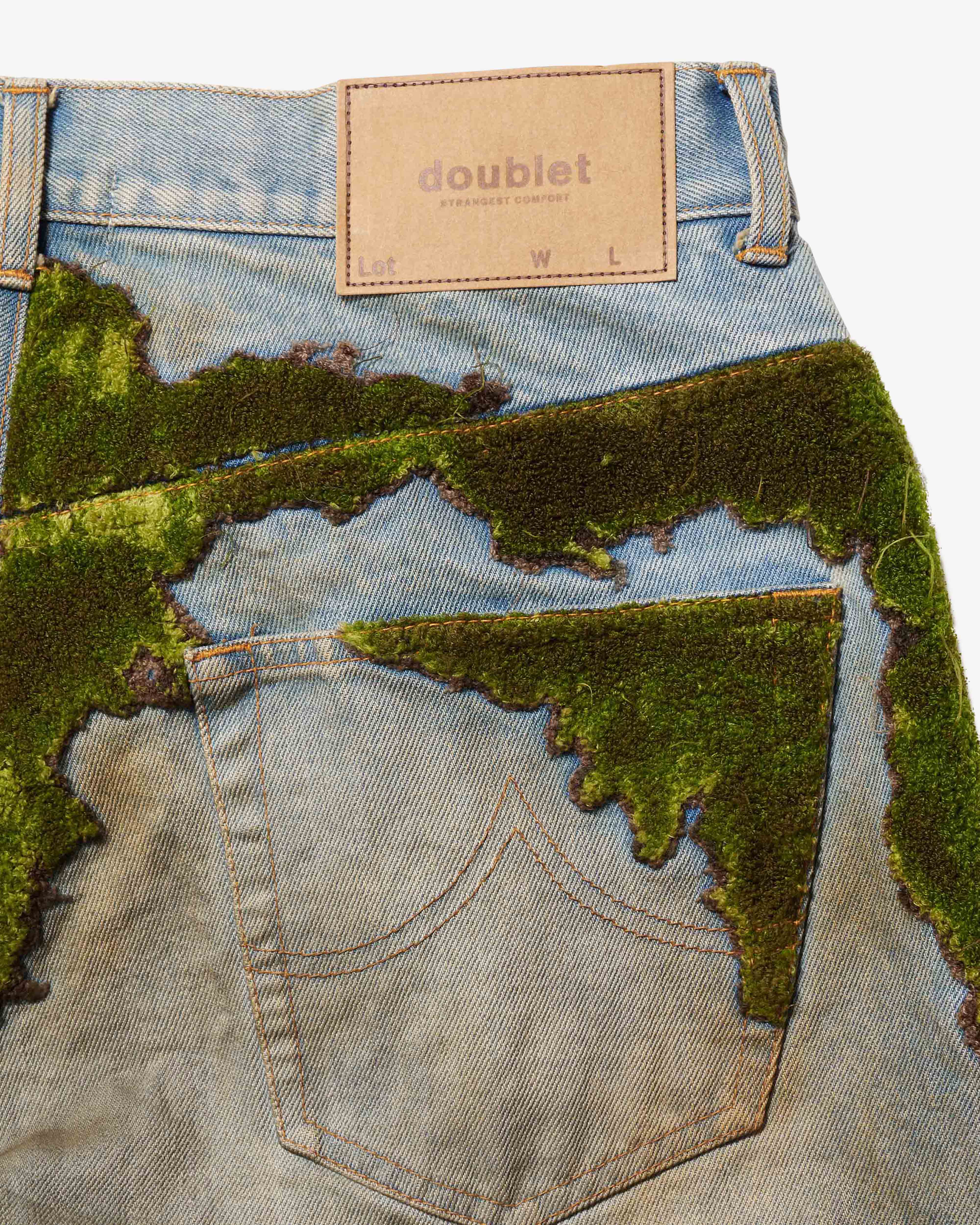 Doublet - Men's Moss-Grown Denim Pants - (Indigo) - Image 3