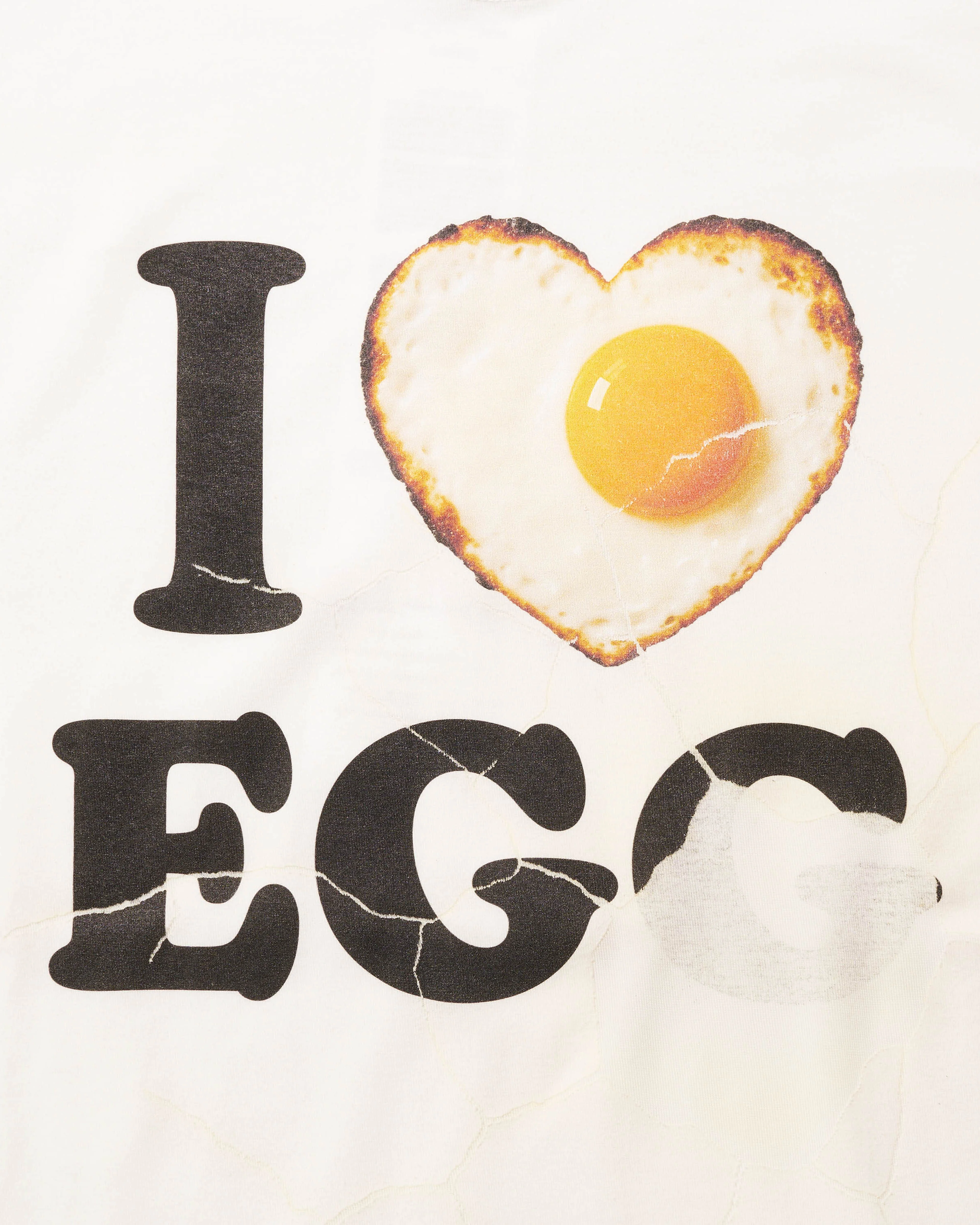 Doublet - Men's I Love Egg T-Shirt - (White) - Image 3