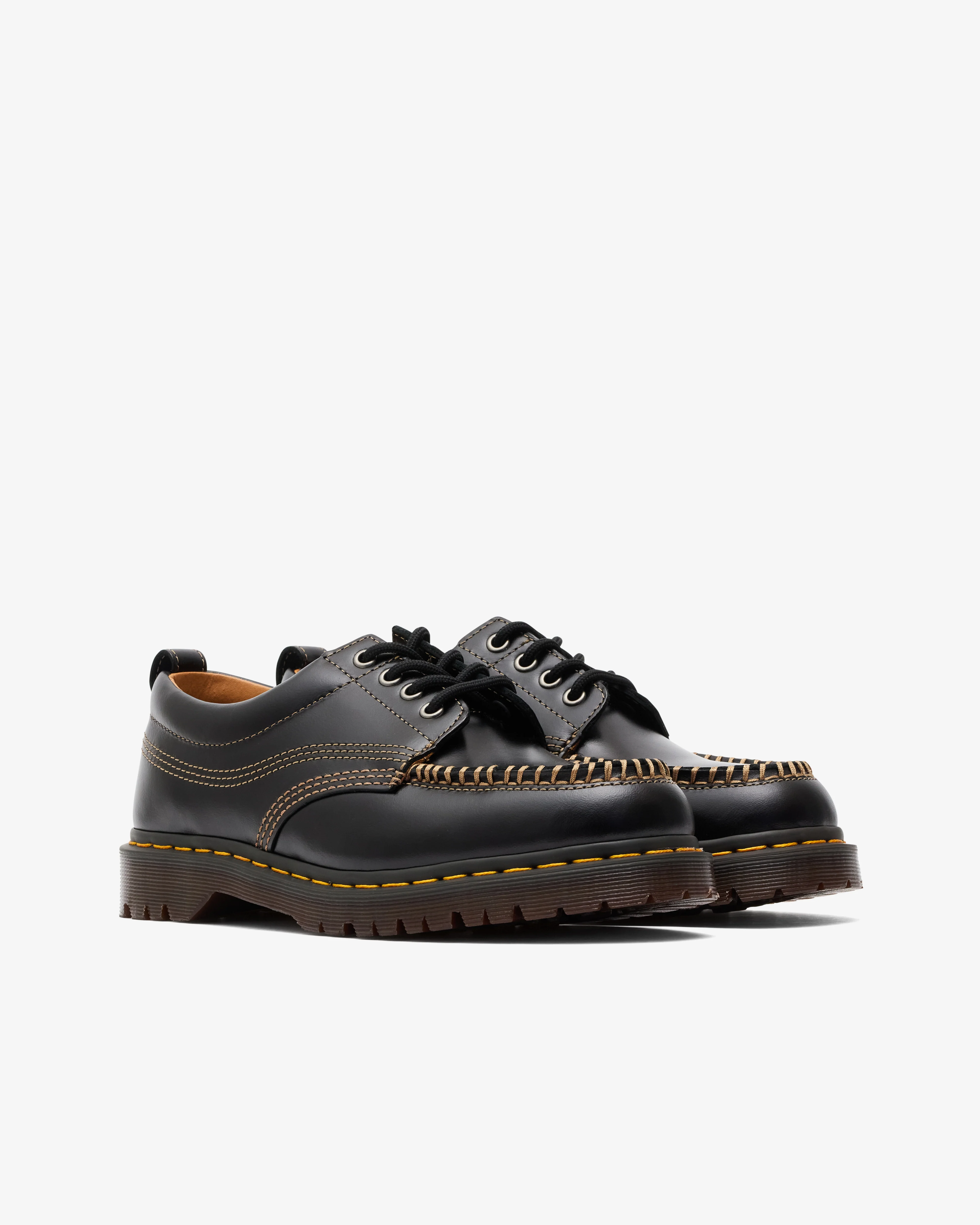 Dr. Martens - Men's Lowell Moc Toe Shoe - (Black) - Image 3