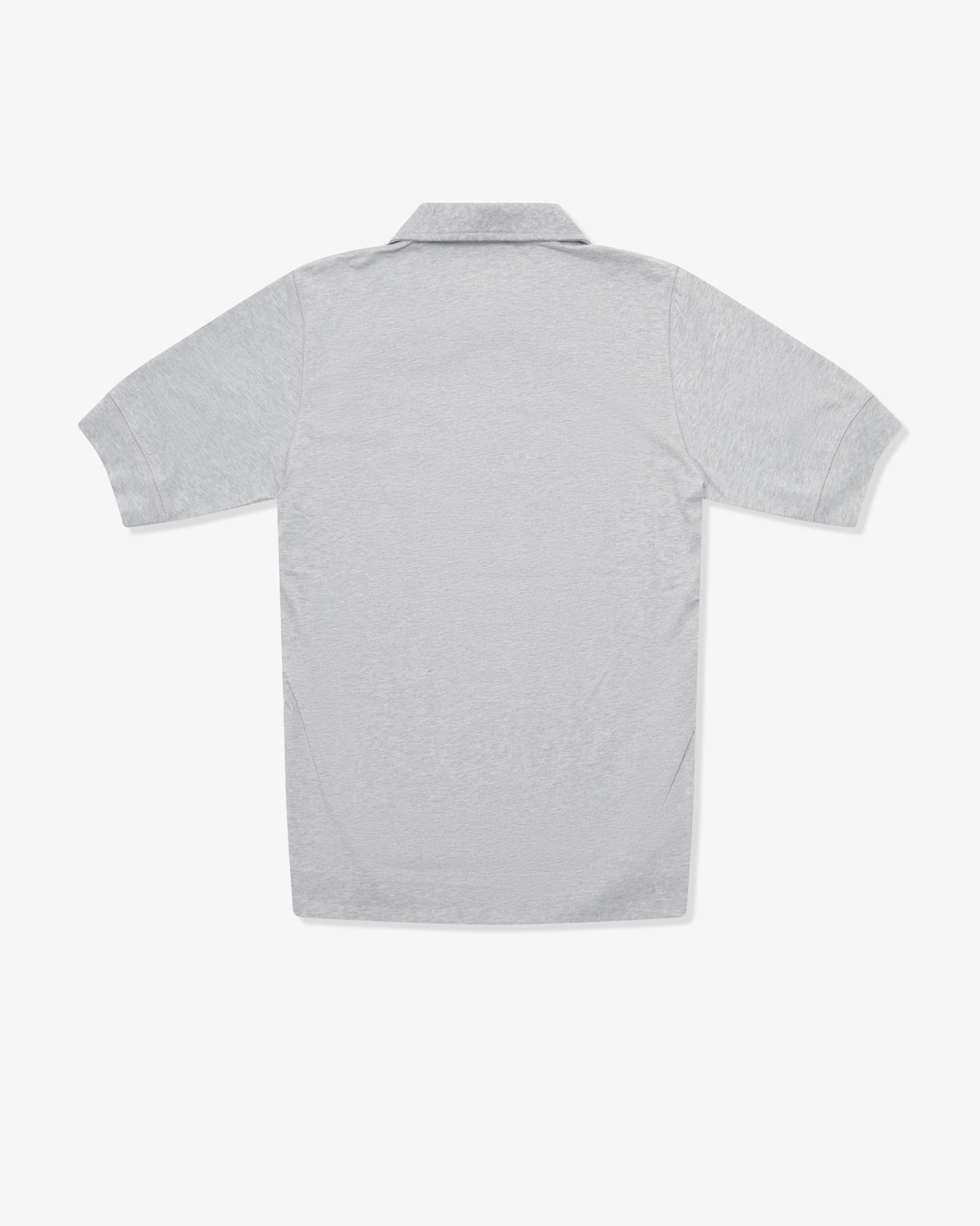 Dries Van Noten - Men's Hettonio Polo - (Grey Melange) - Image 2