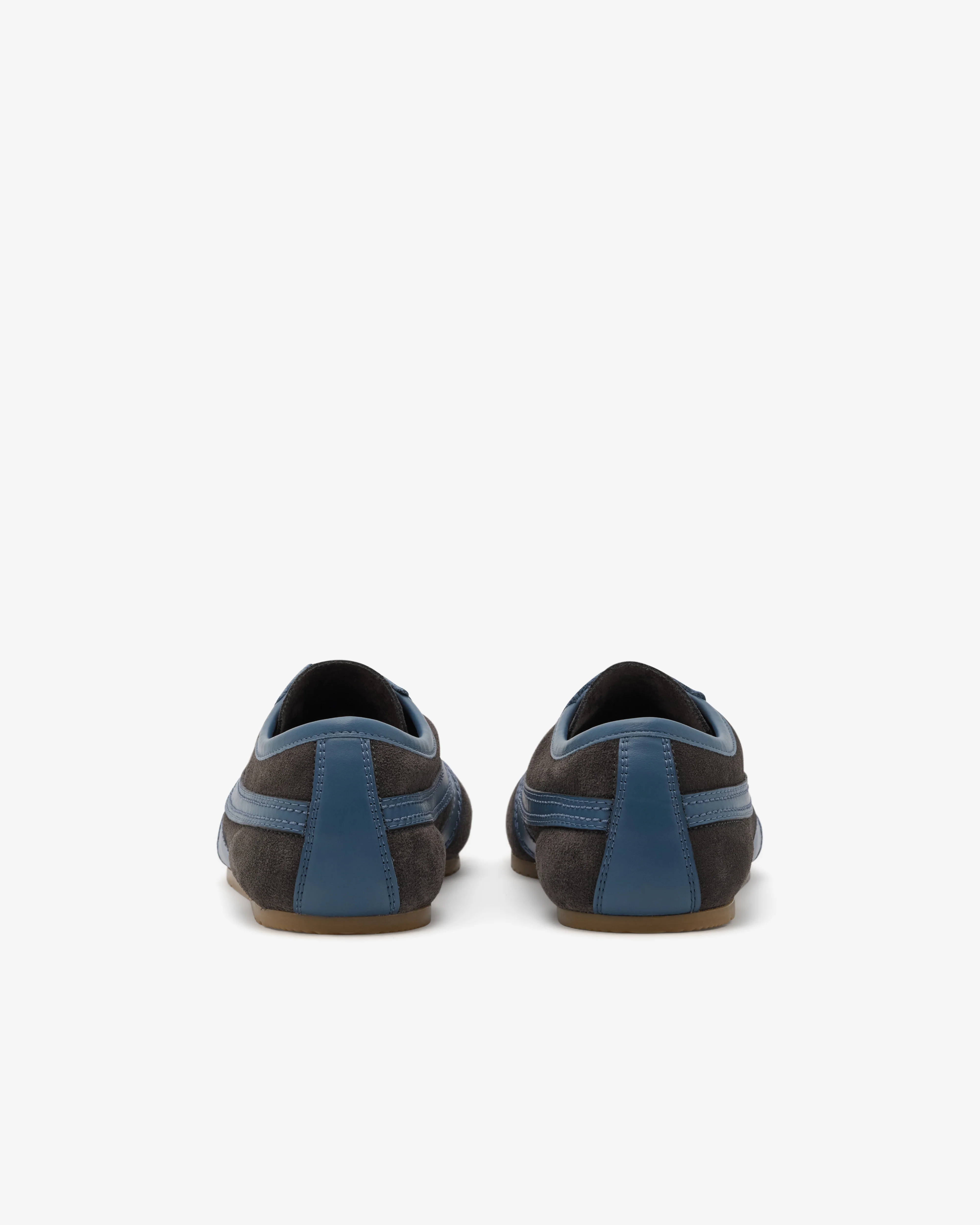 Dries Van Noten - Men's Suede Sneakers - (Steel) - Image 4