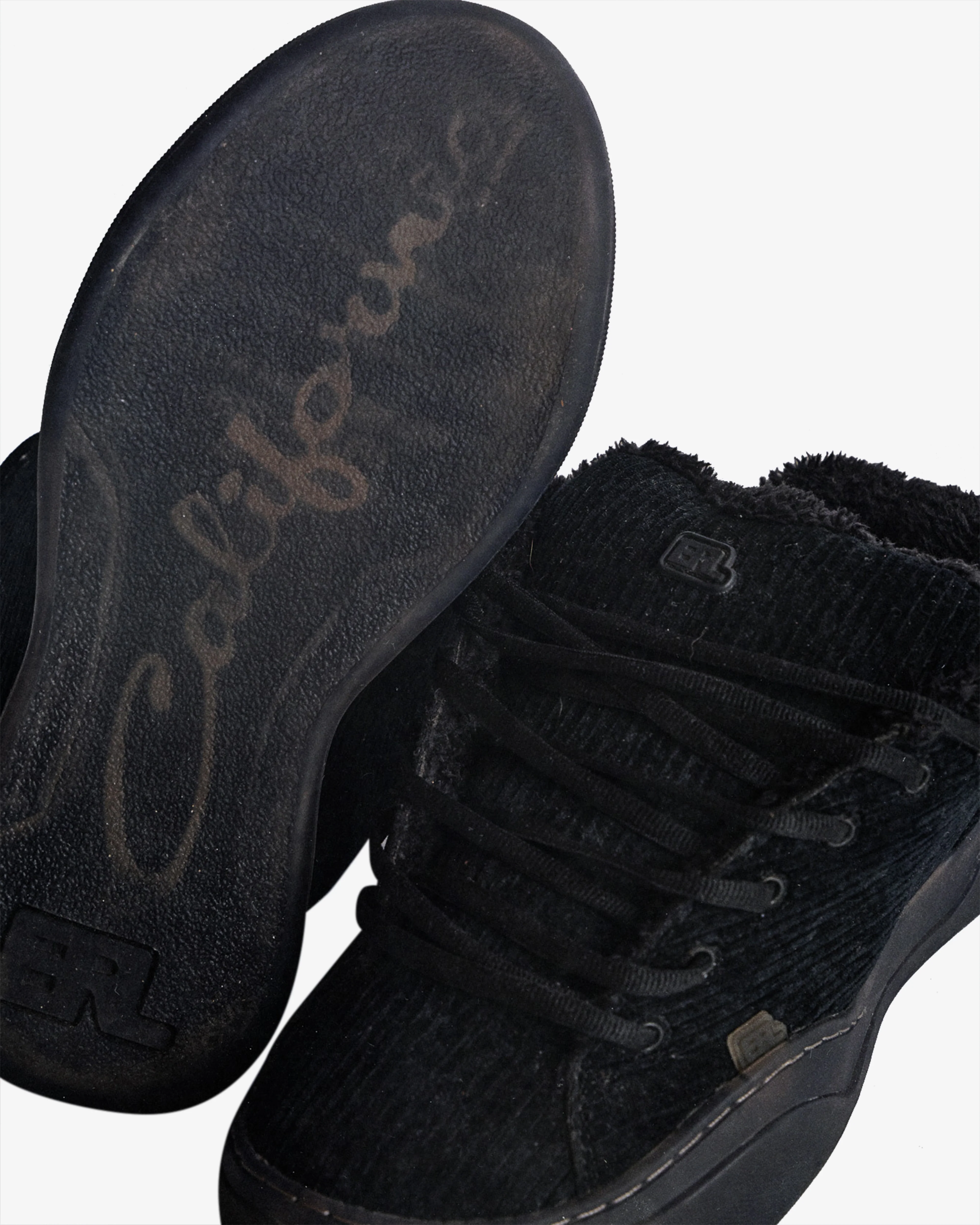 ERL - Men's Corduroy Vamp Sneakers - (Pirate Black) - Image 6
