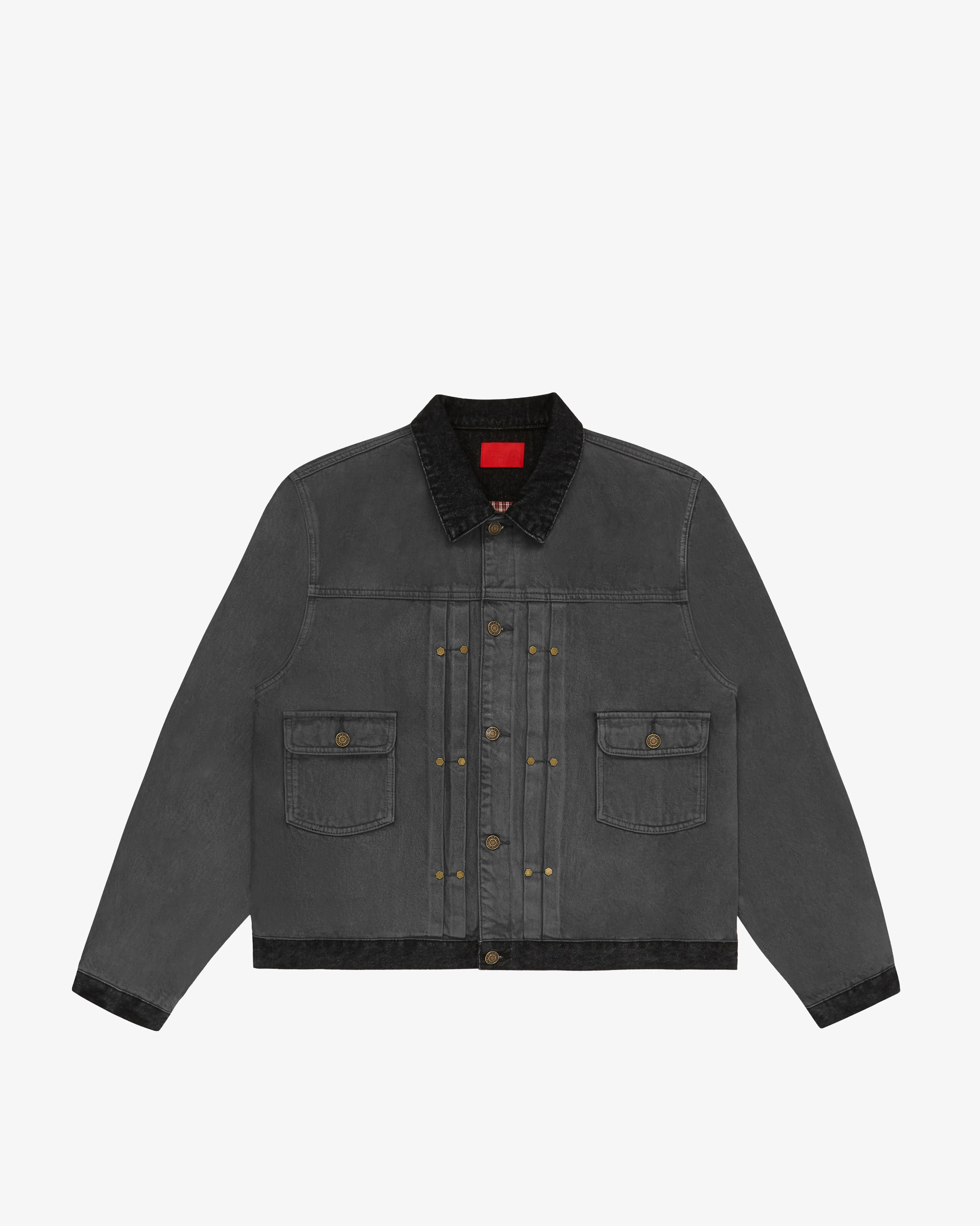 Fugazi - Men's Soot Denim Jacket - (Grey)