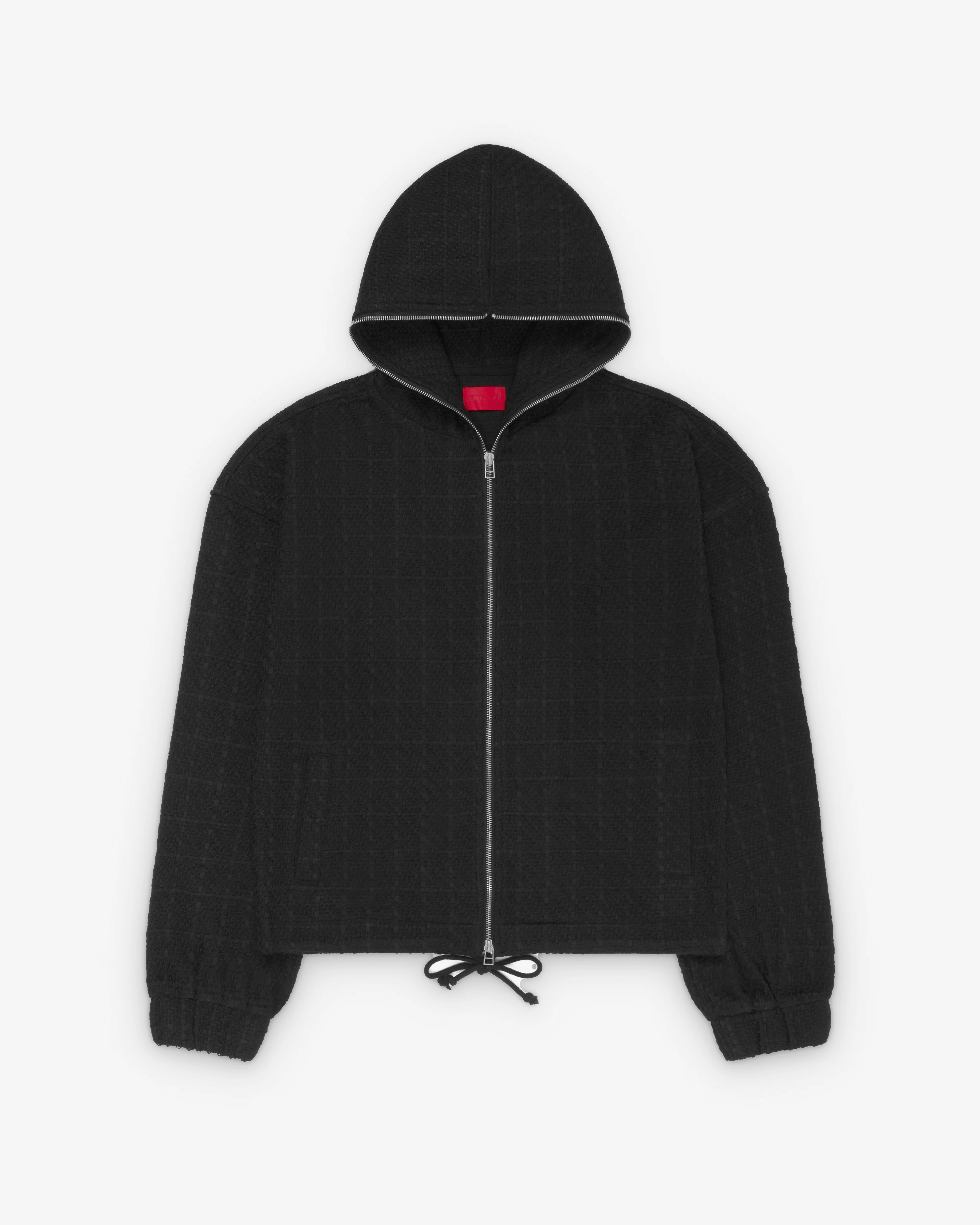 Fugazi - Men's Tweed Zip Hoodie - (Black)