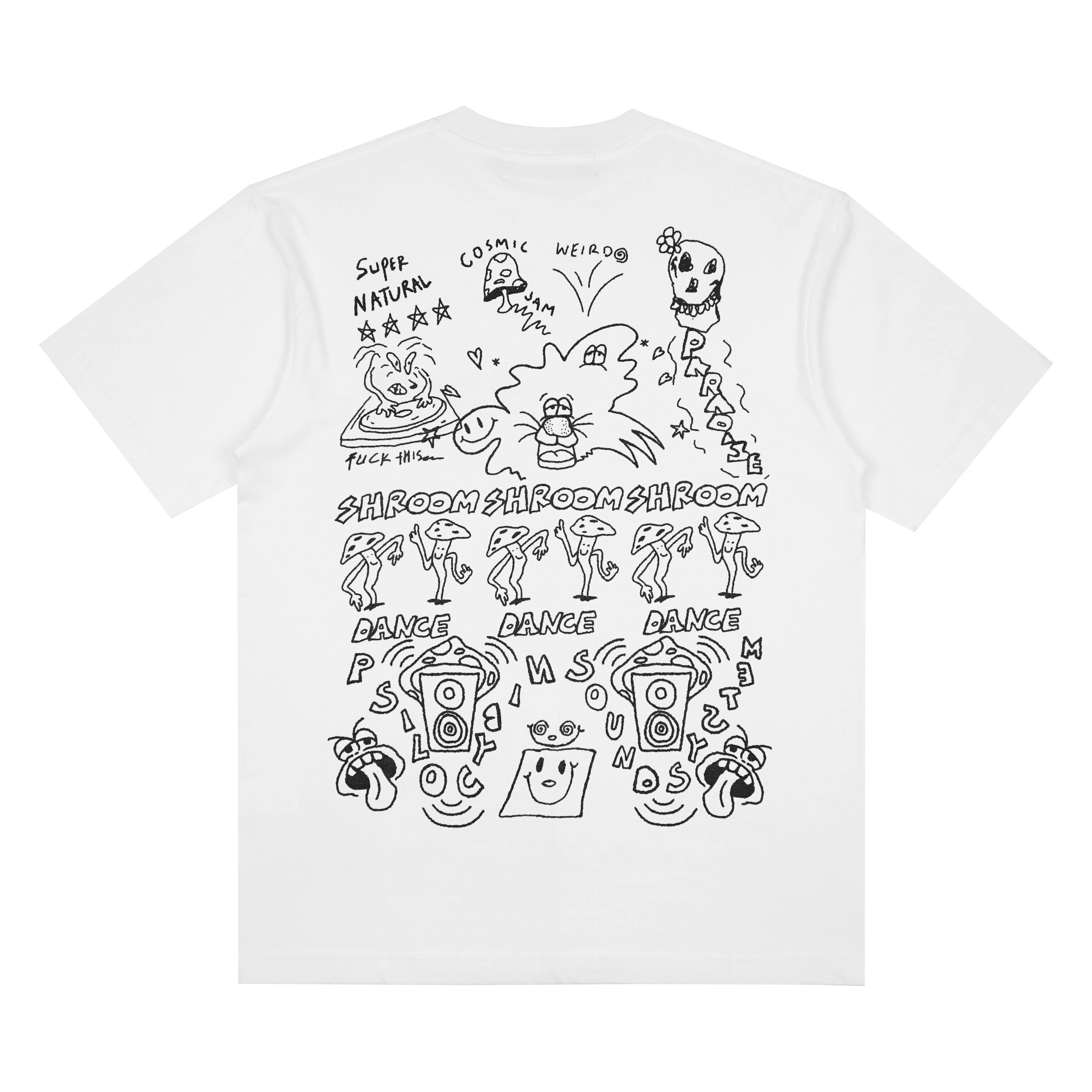 Funguys - Men's Dancing Mania Tee - (White) - Image 2