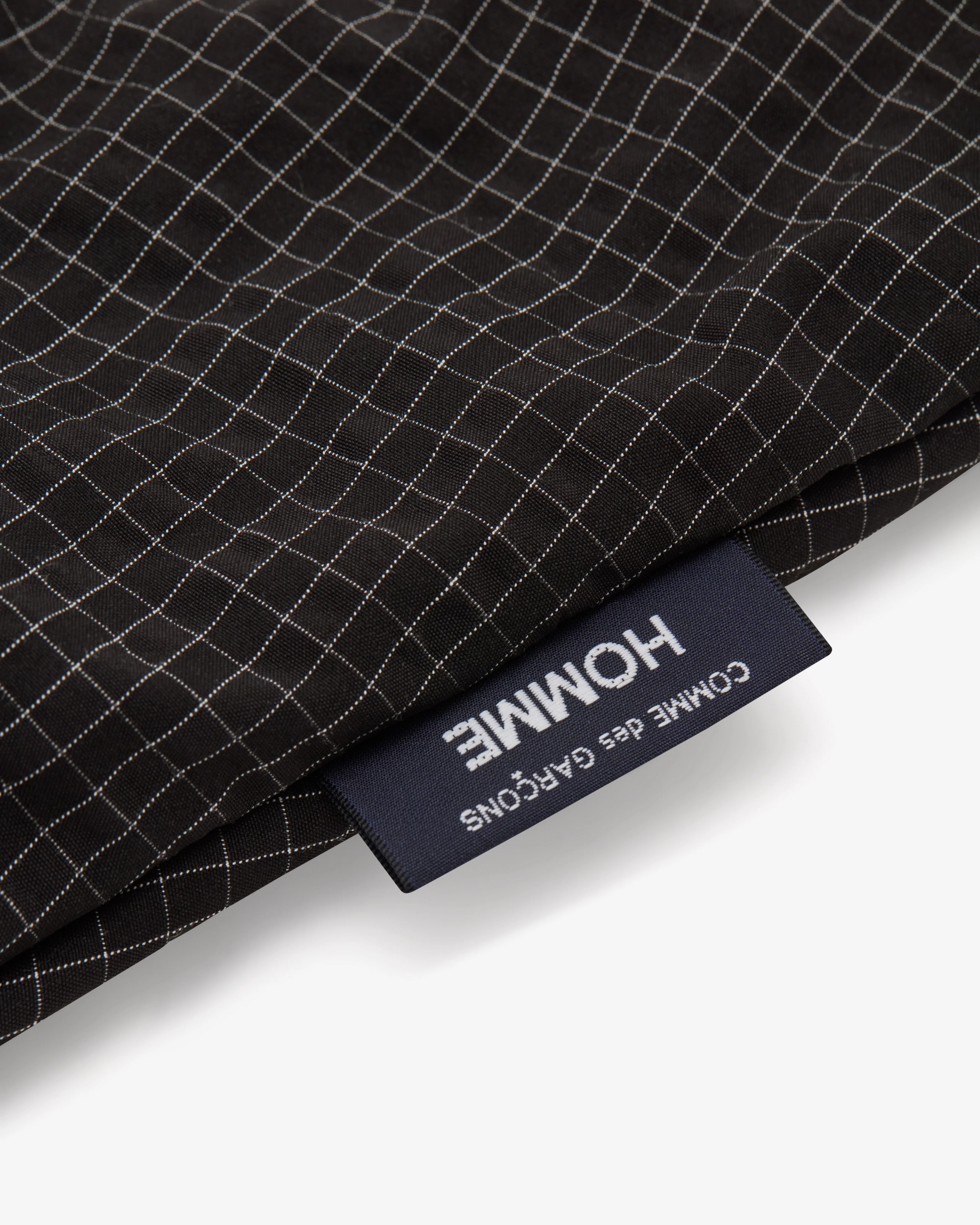 CDG Homme - Men's Check Sling Bag - (Black) - Image 3