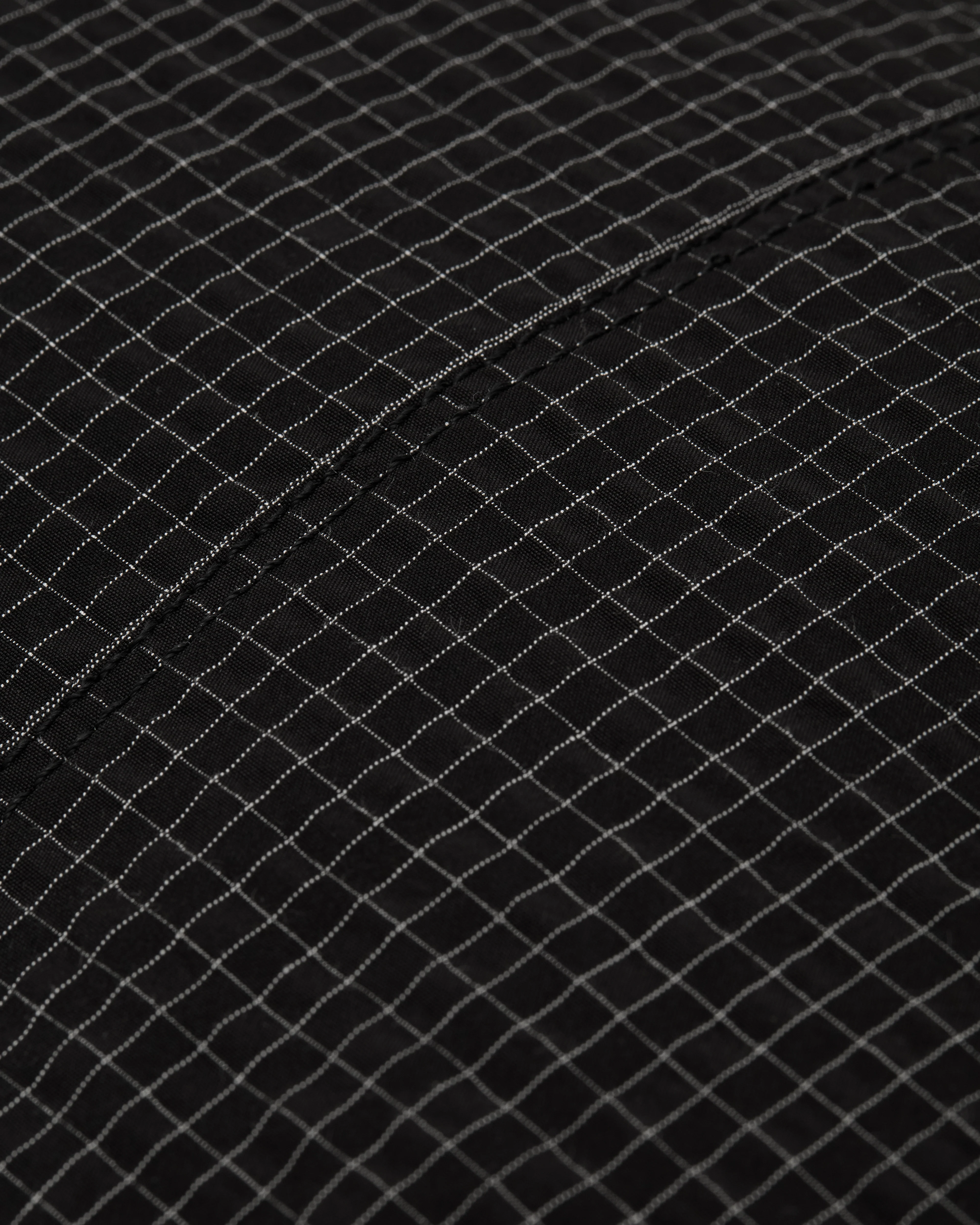 CDG Homme - Men's Check Sling Bag - (Black) - Image 4