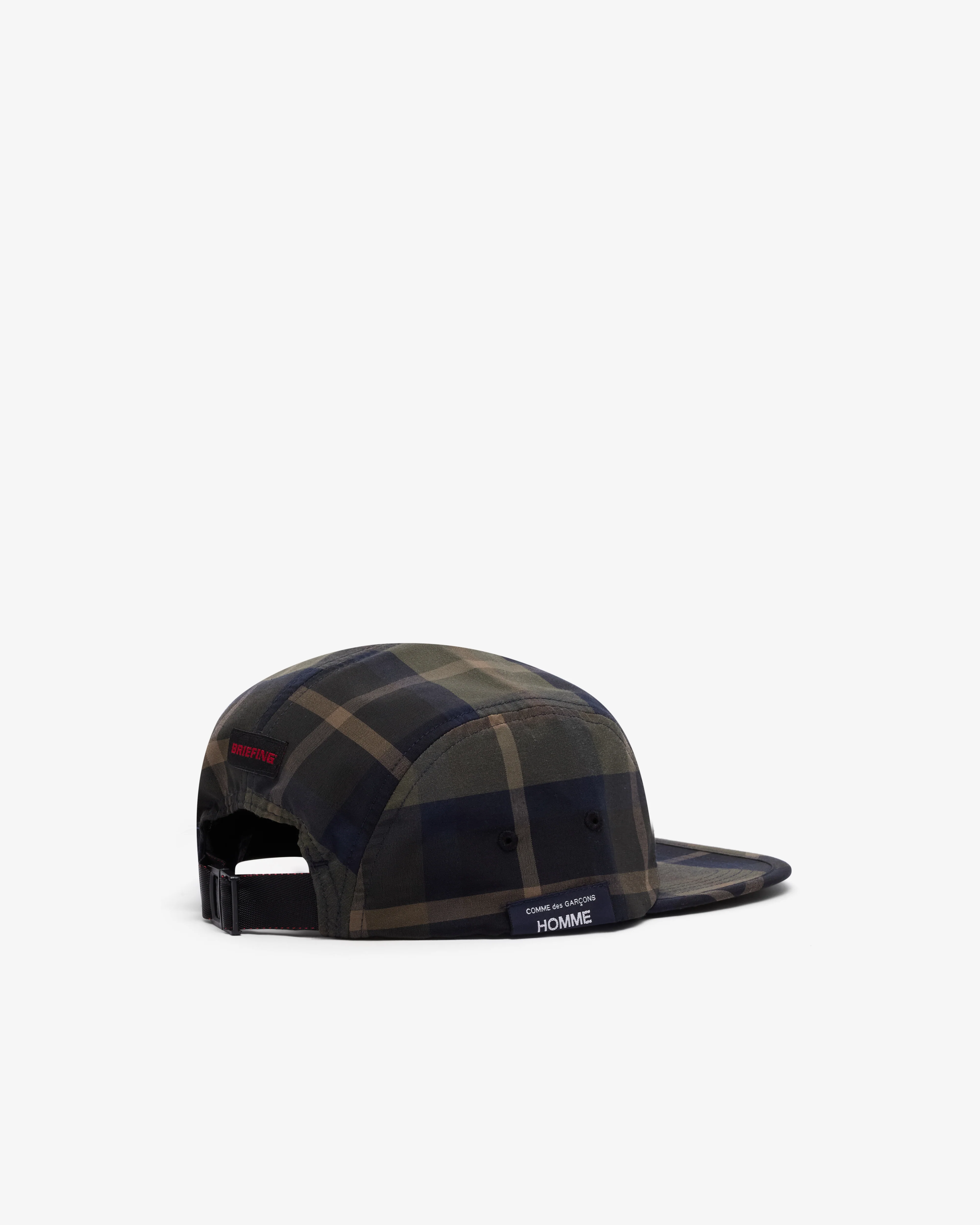 CDG Homme - Men's Check 5 Panel Cap - (Green) - Image 3