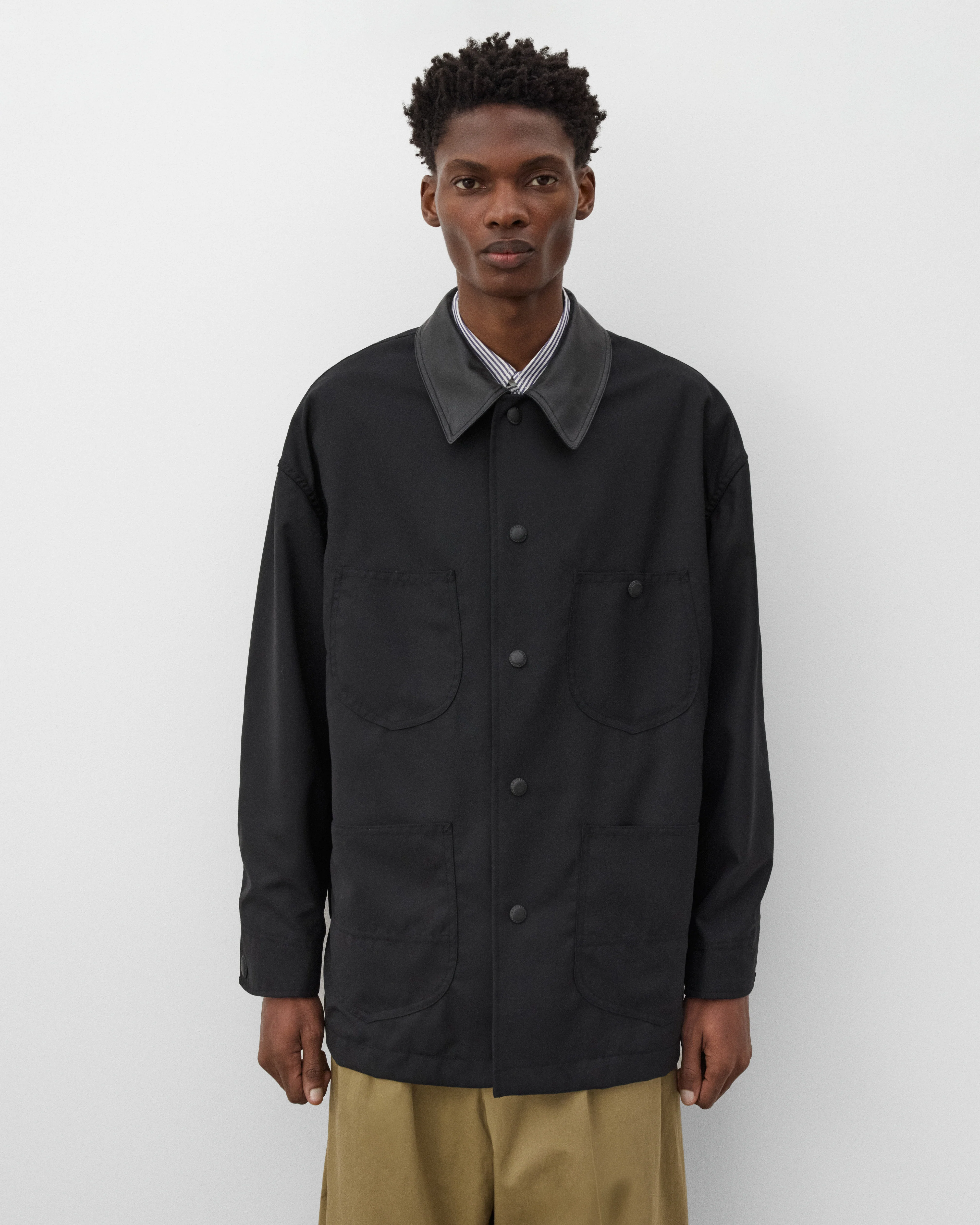 CDG Homme - Men's Chore Jacket - (Black) - Image 3