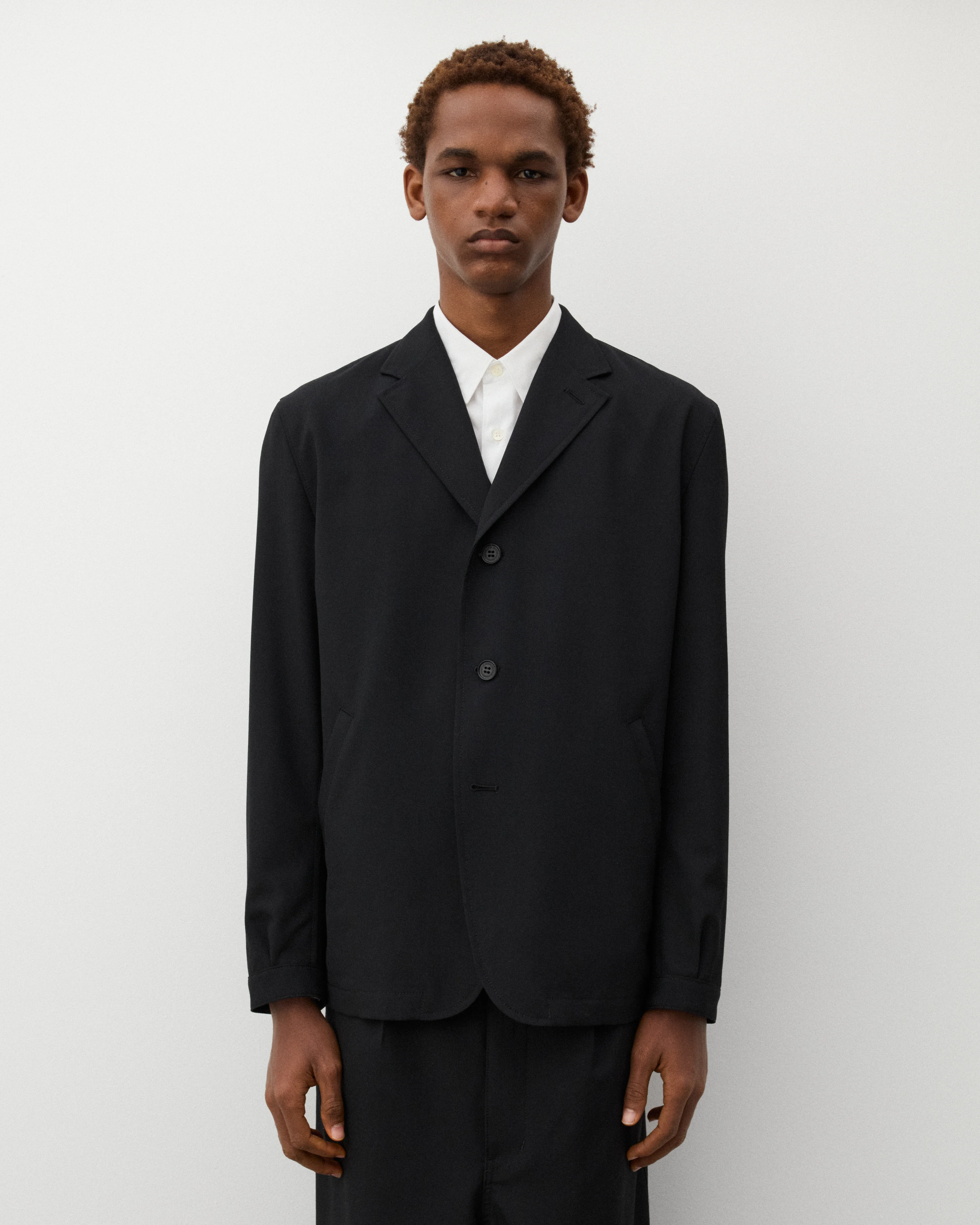 CDG Homme - Men's Wool Gabardine Sports Jacket - (Black) - Image 3