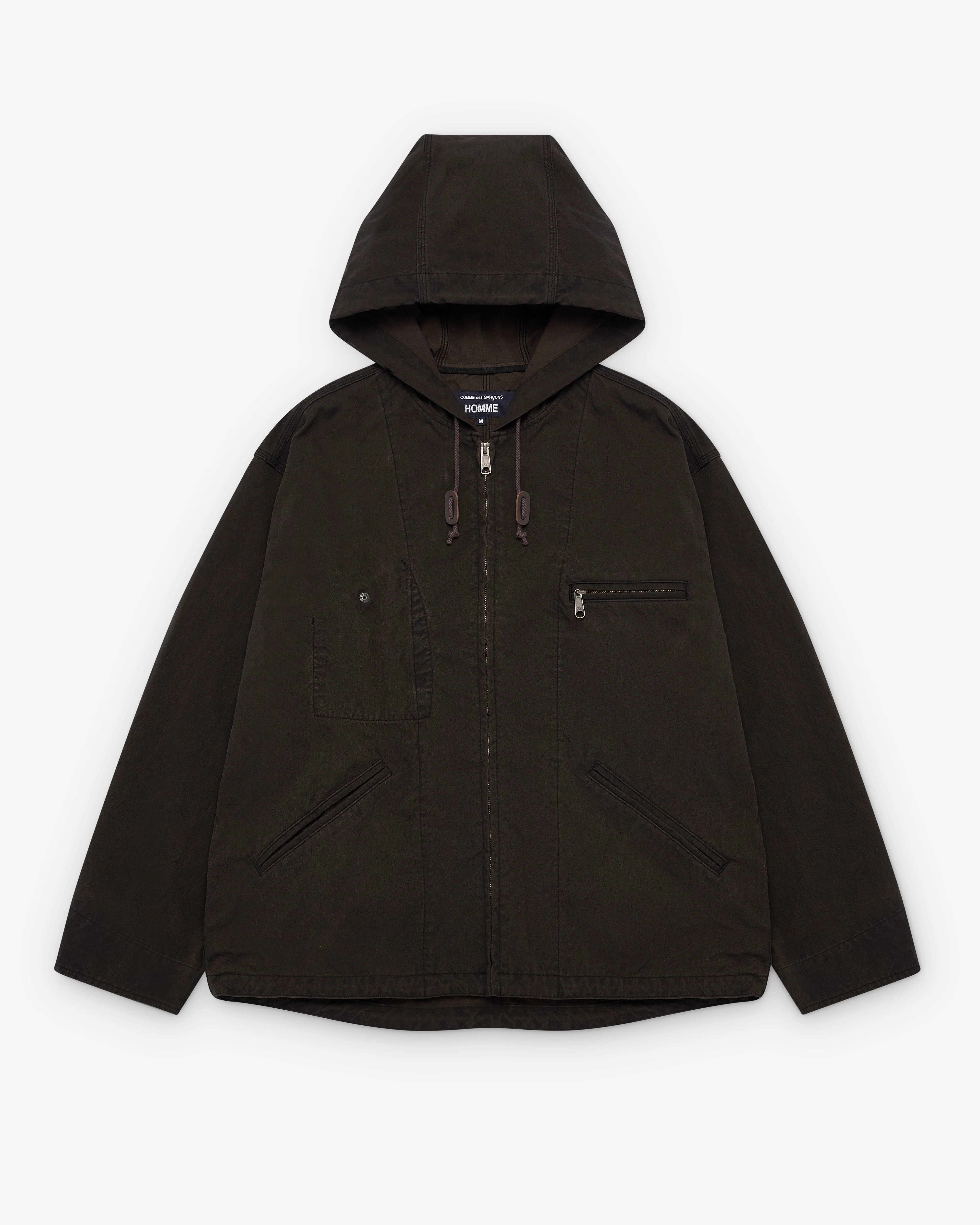 CDG Homme - Men's Hooded Workwear Jacket - (Brown)