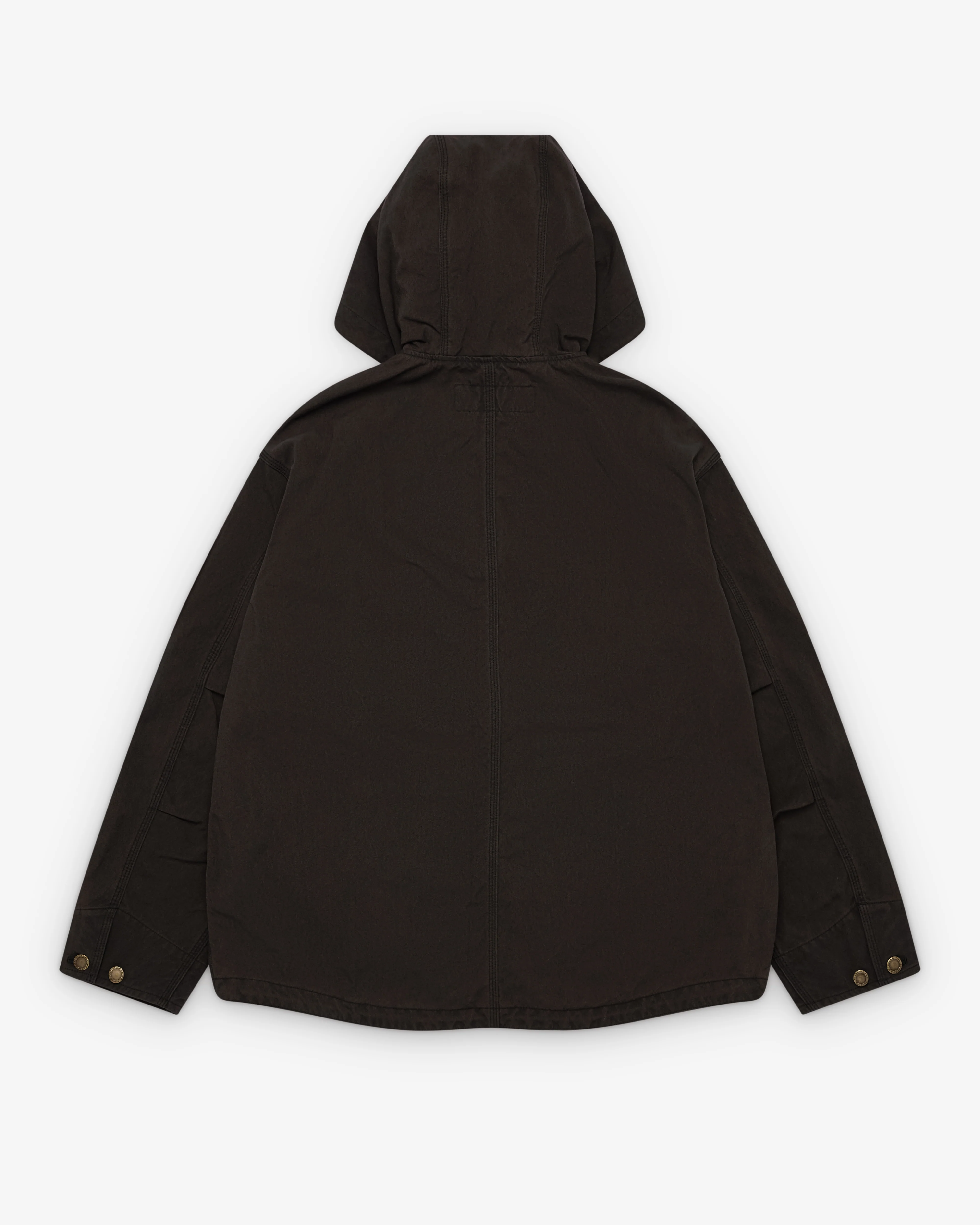 CDG Homme - Men's Hooded Workwear Jacket - (Brown) - Image 2
