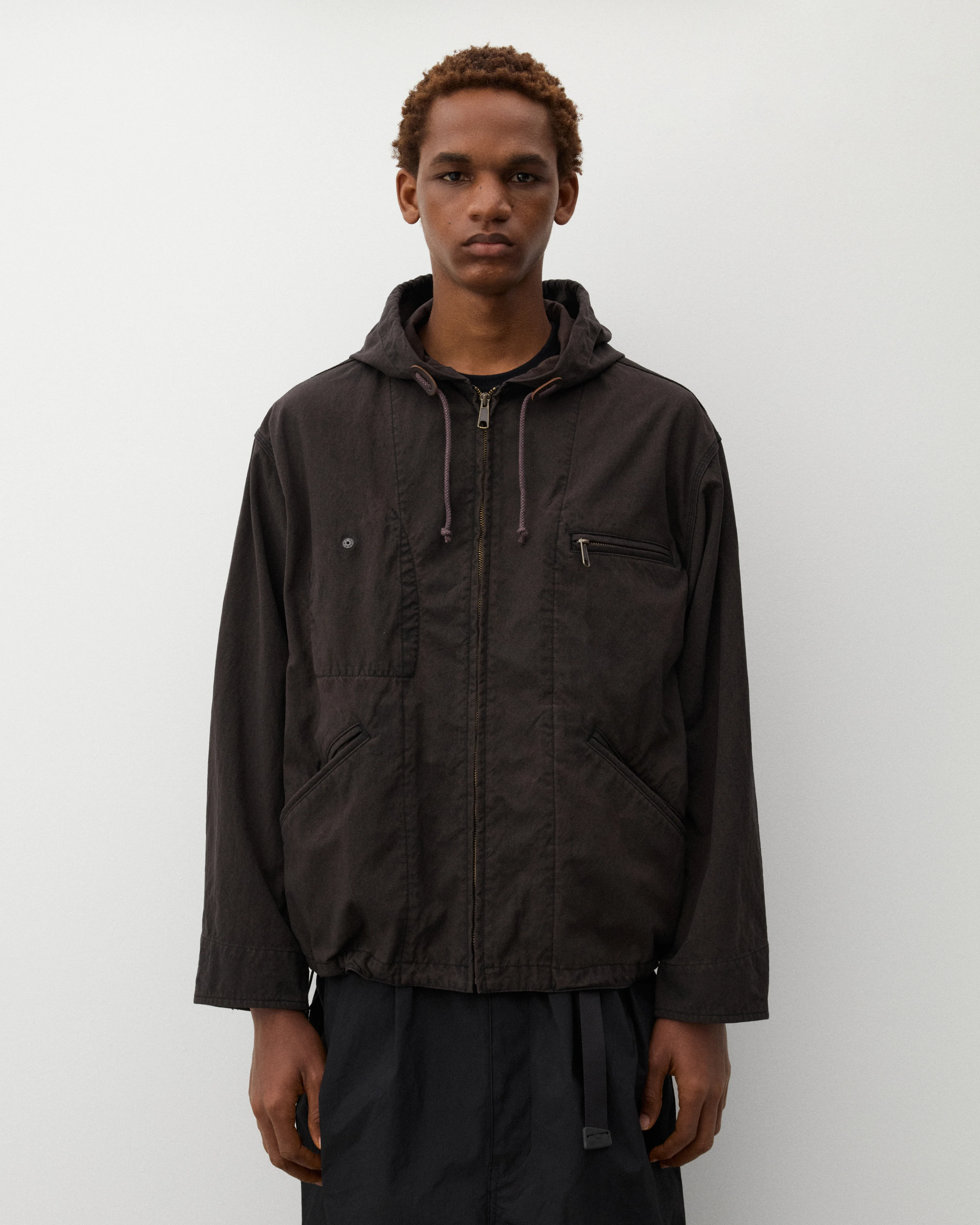 CDG Homme - Men's Hooded Workwear Jacket - (Brown) - Image 3