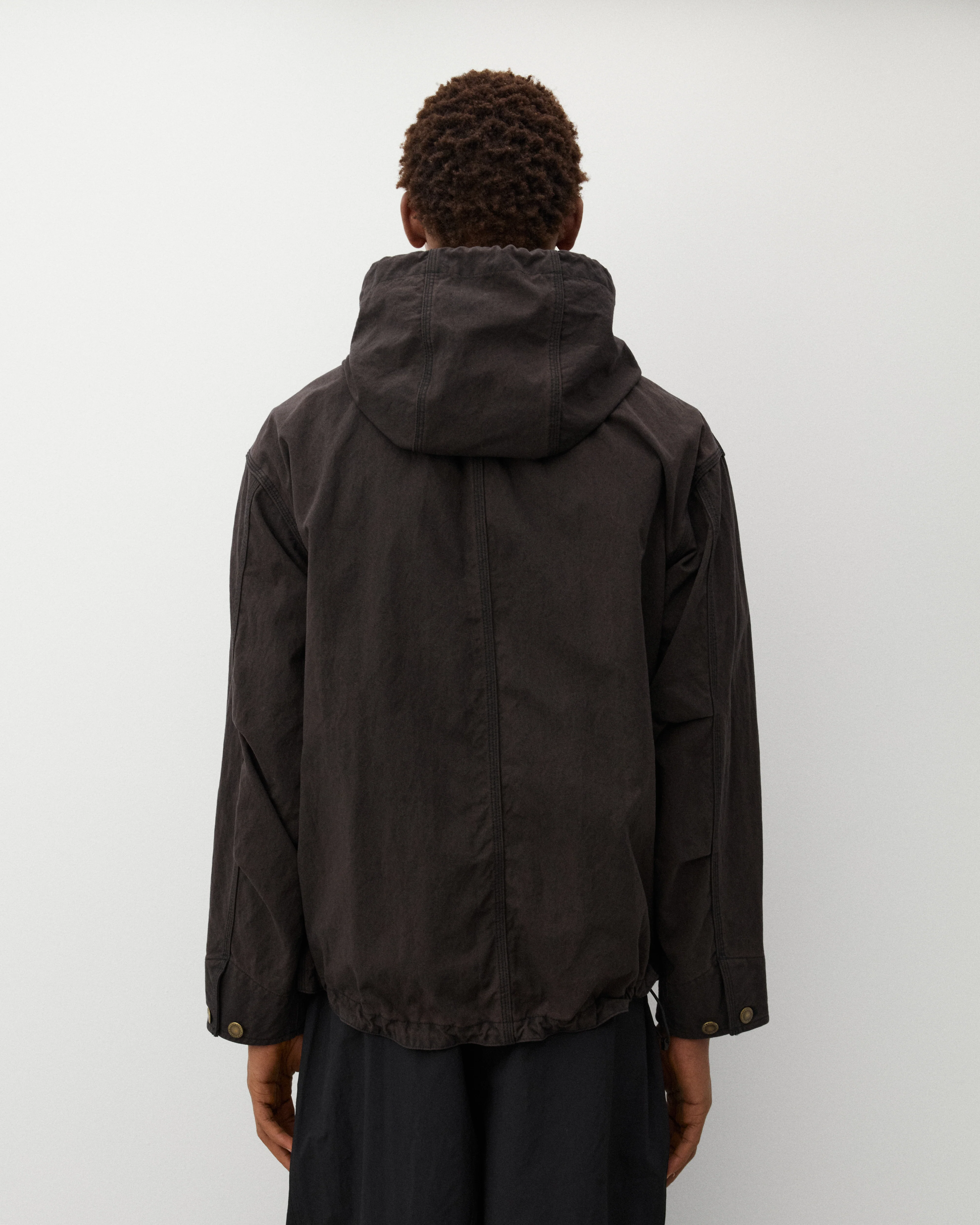 CDG Homme - Men's Hooded Workwear Jacket - (Brown) - Image 5