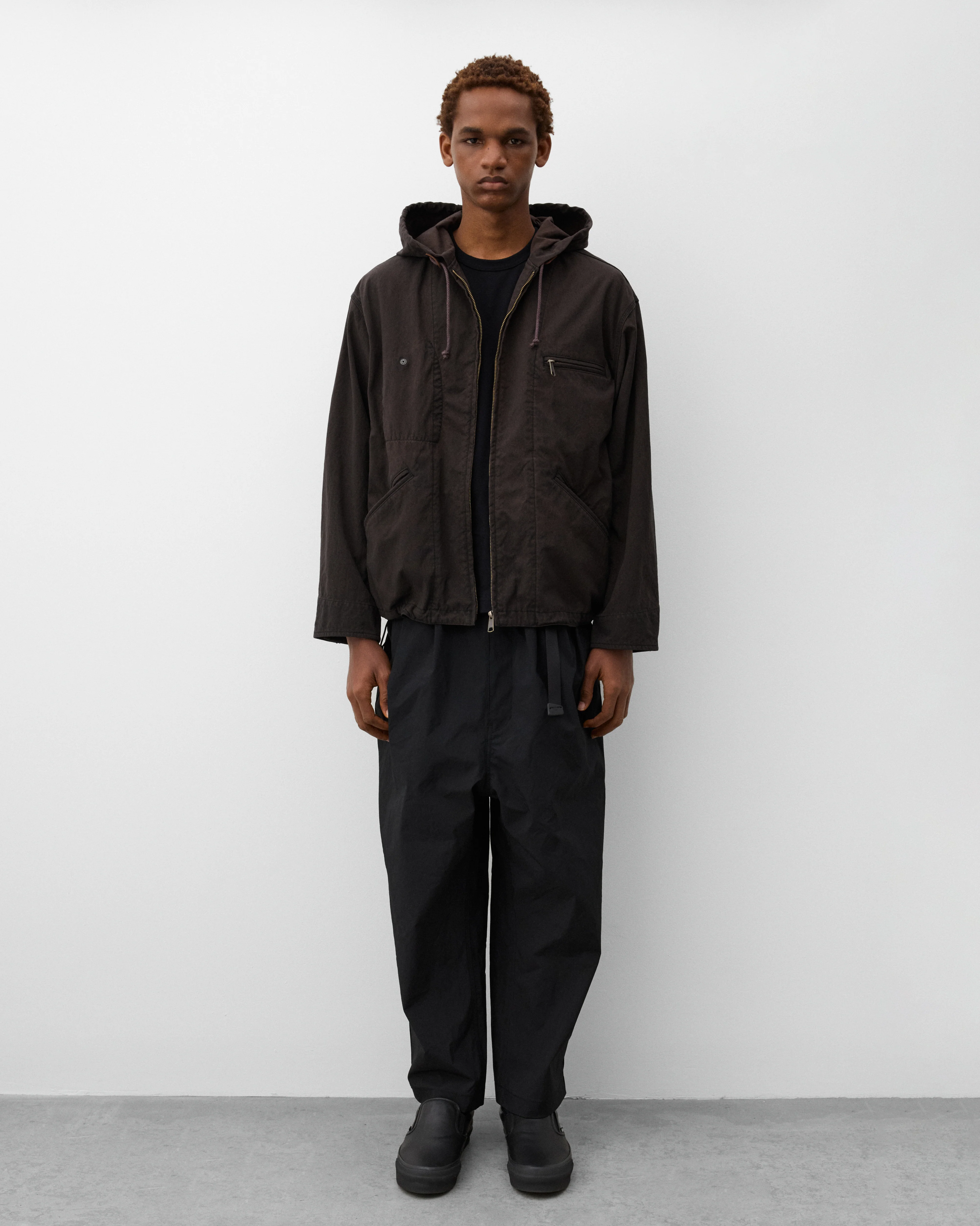 CDG Homme - Men's Hooded Workwear Jacket - (Brown) - Image 6