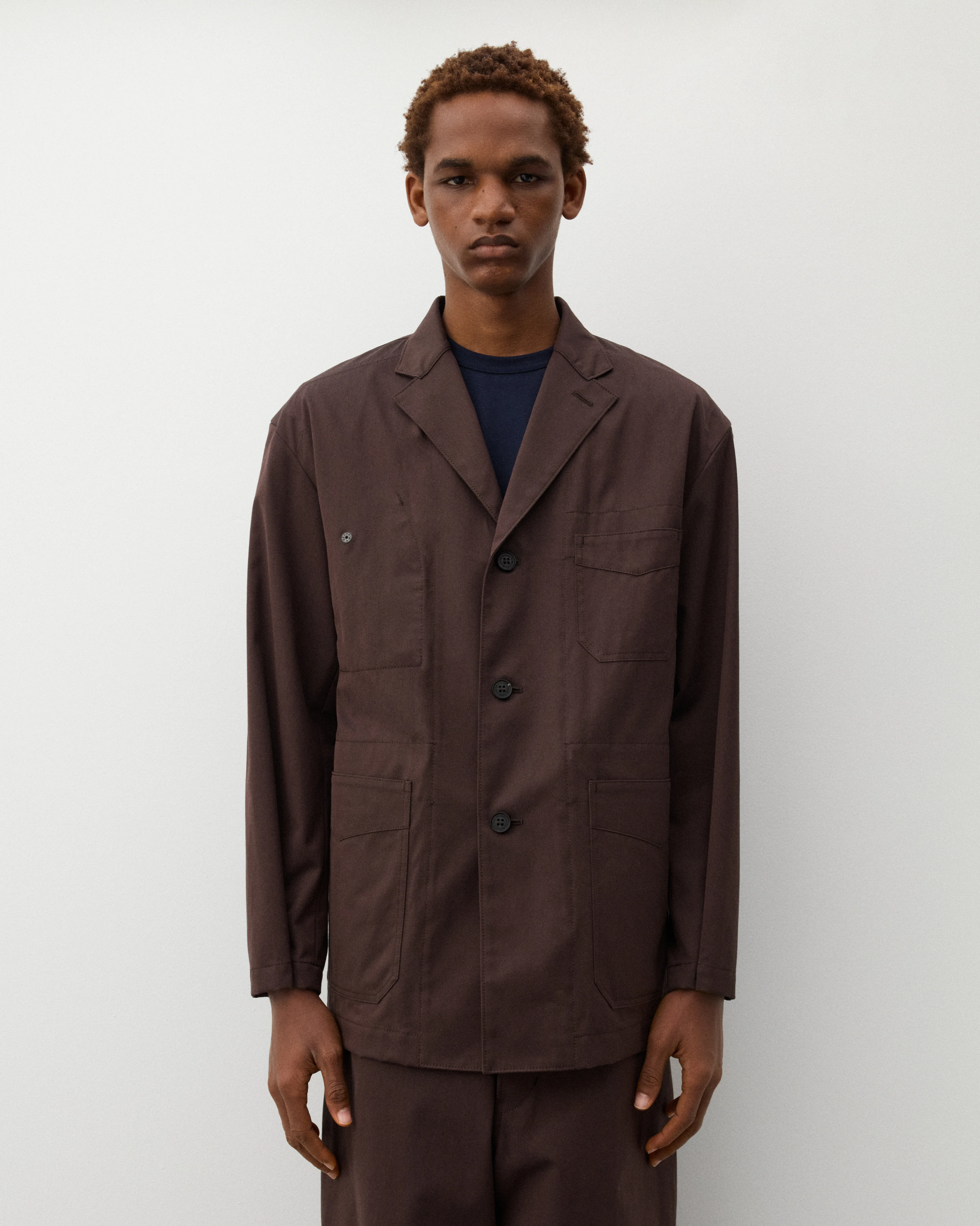 CDG Homme - Men's Utility Jacket - (Brown) - Image 3