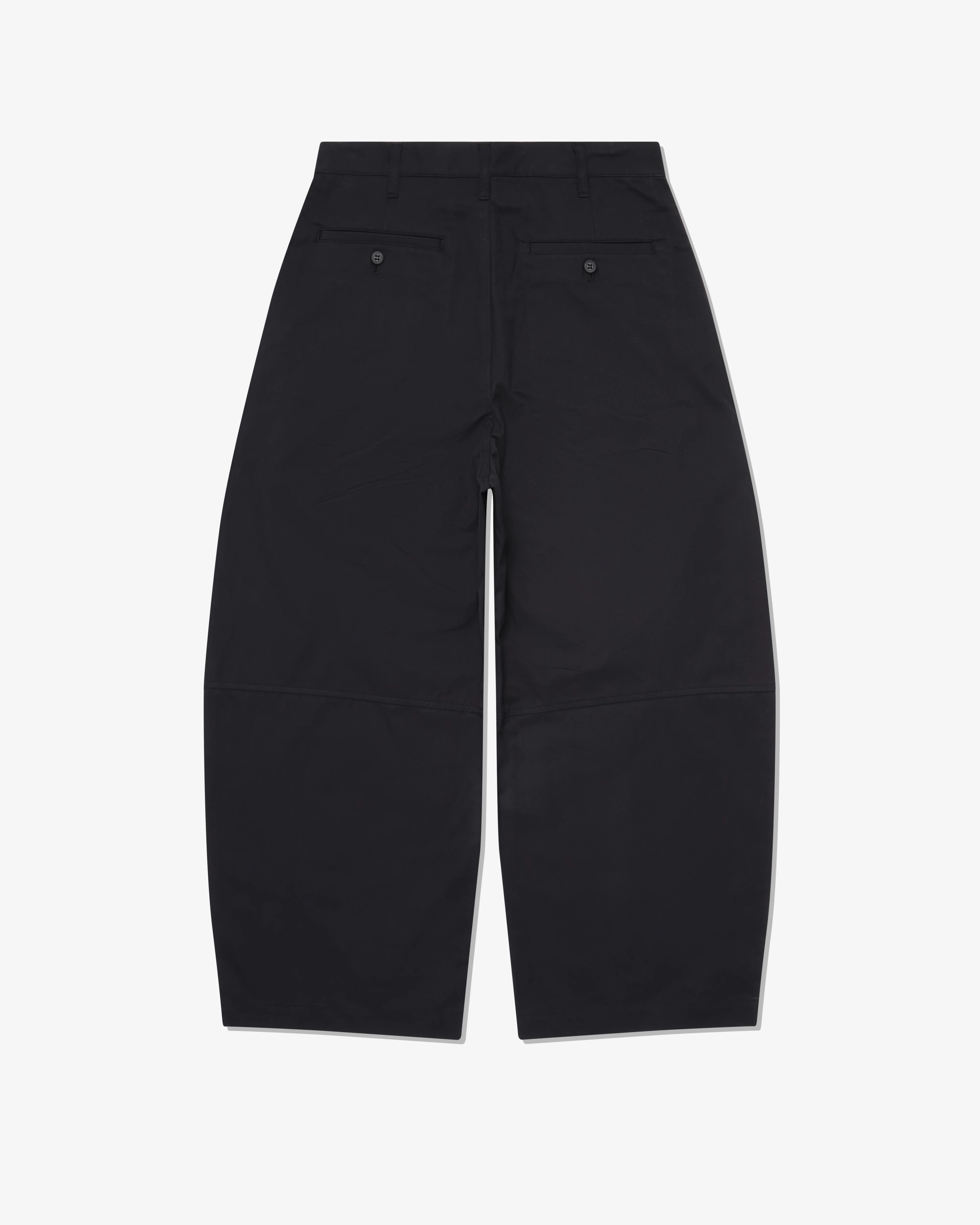 CDG Homme - Men's Pleated Barrel Leg Trousers - (Black) - Image 2