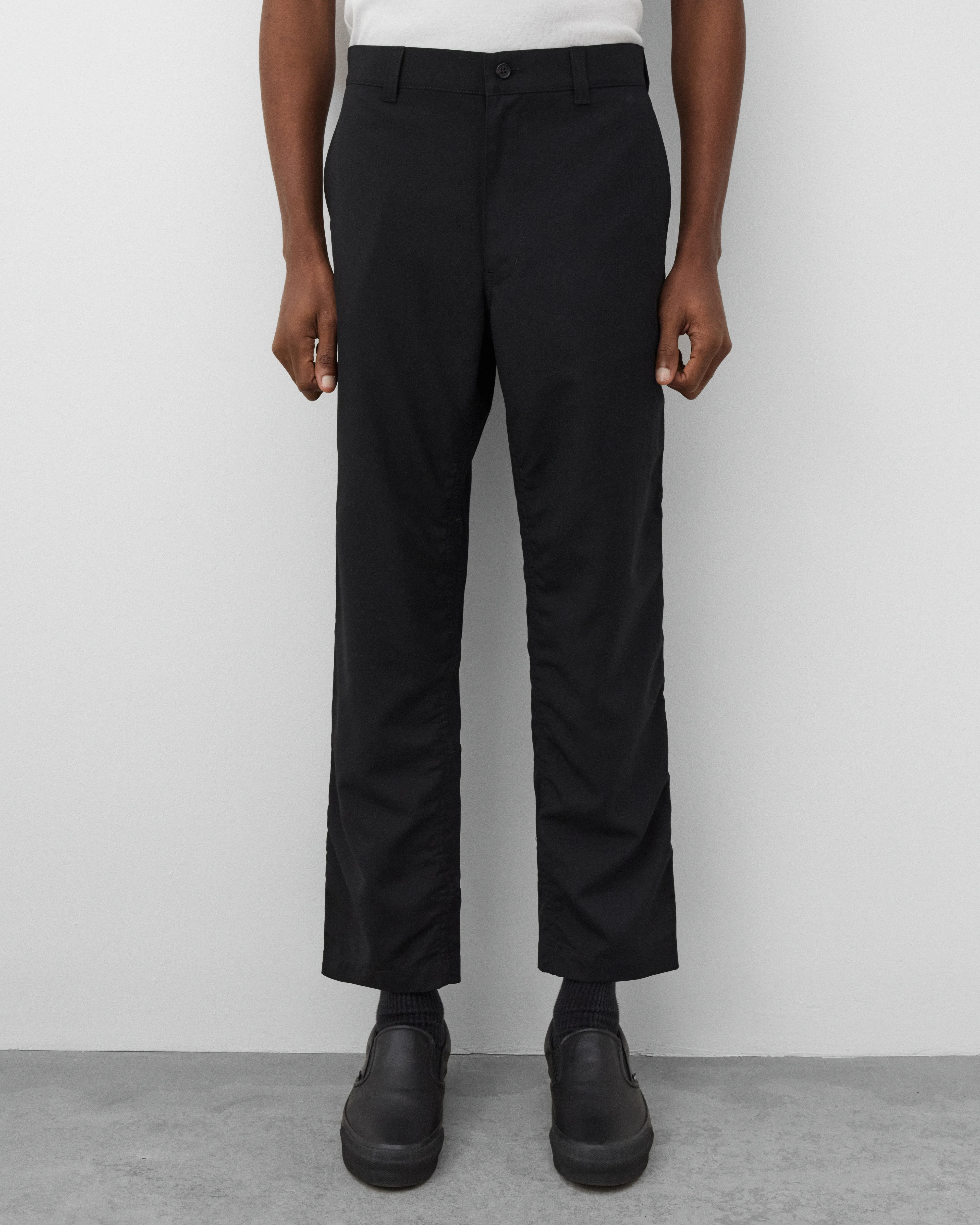 CDG Homme - Men's Slim Wool Trousers - (Black) - Image 3