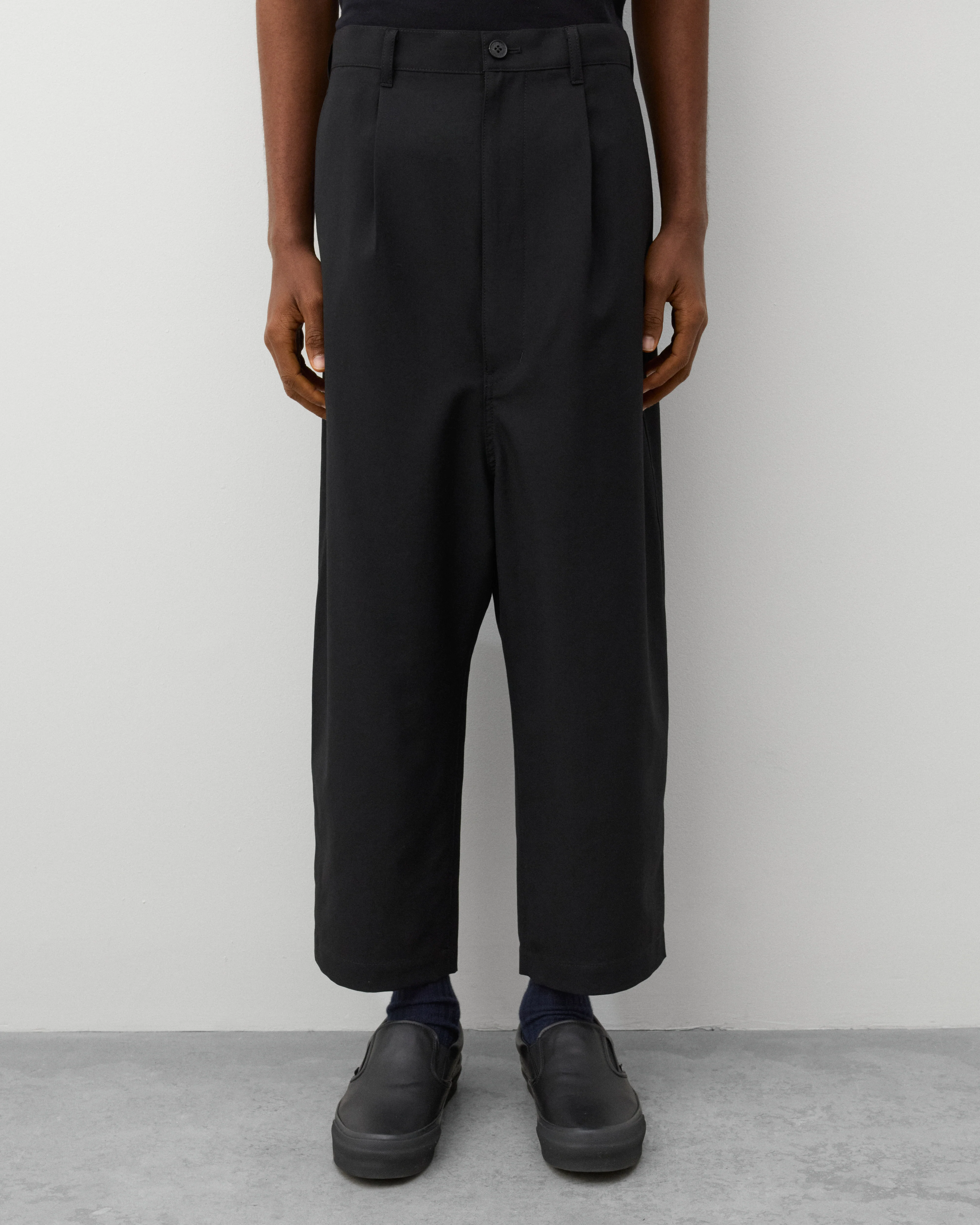 CDG Homme - Men's Wool Trousers - (Black) - Image 3