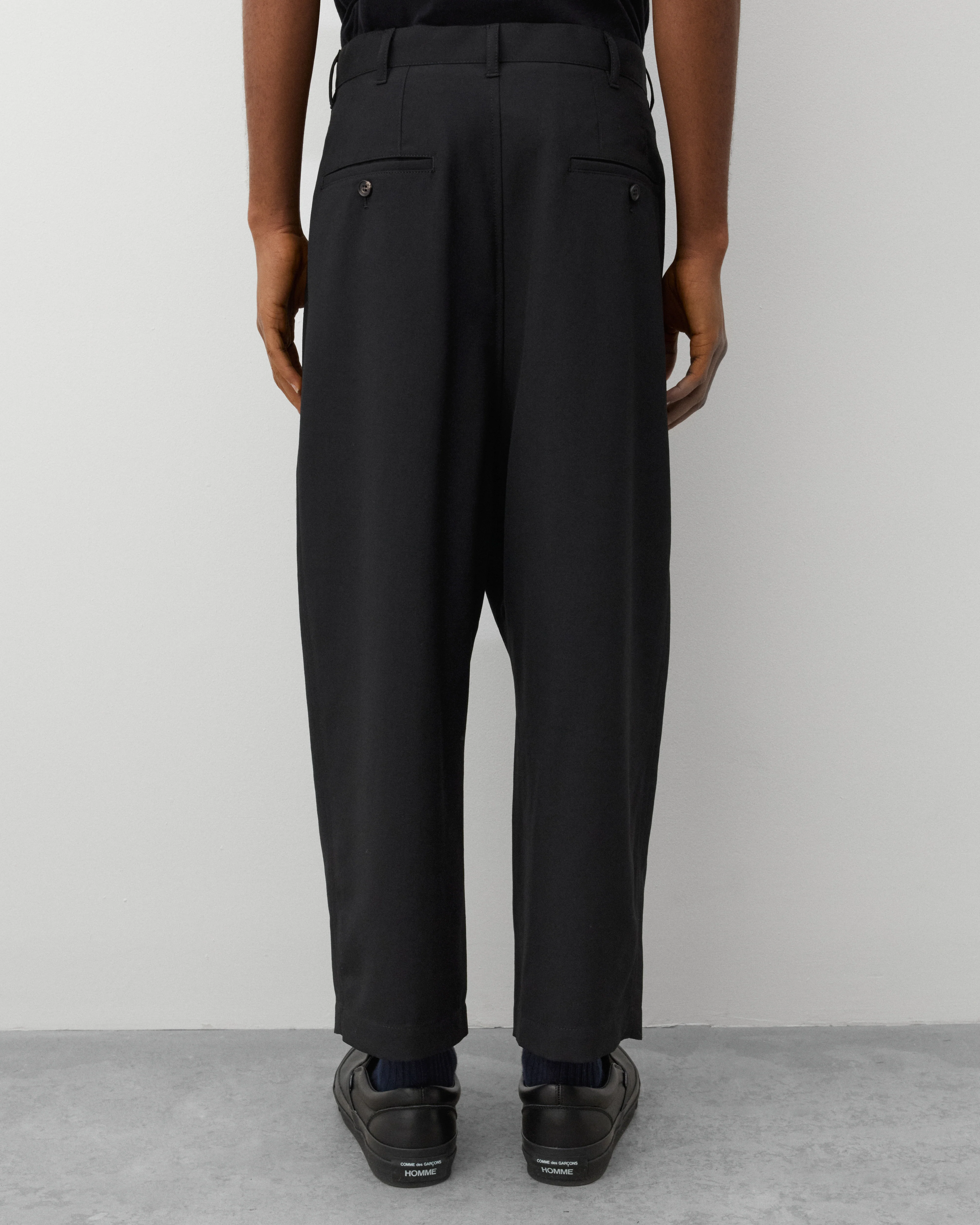 CDG Homme - Men's Wool Trousers - (Black) - Image 5