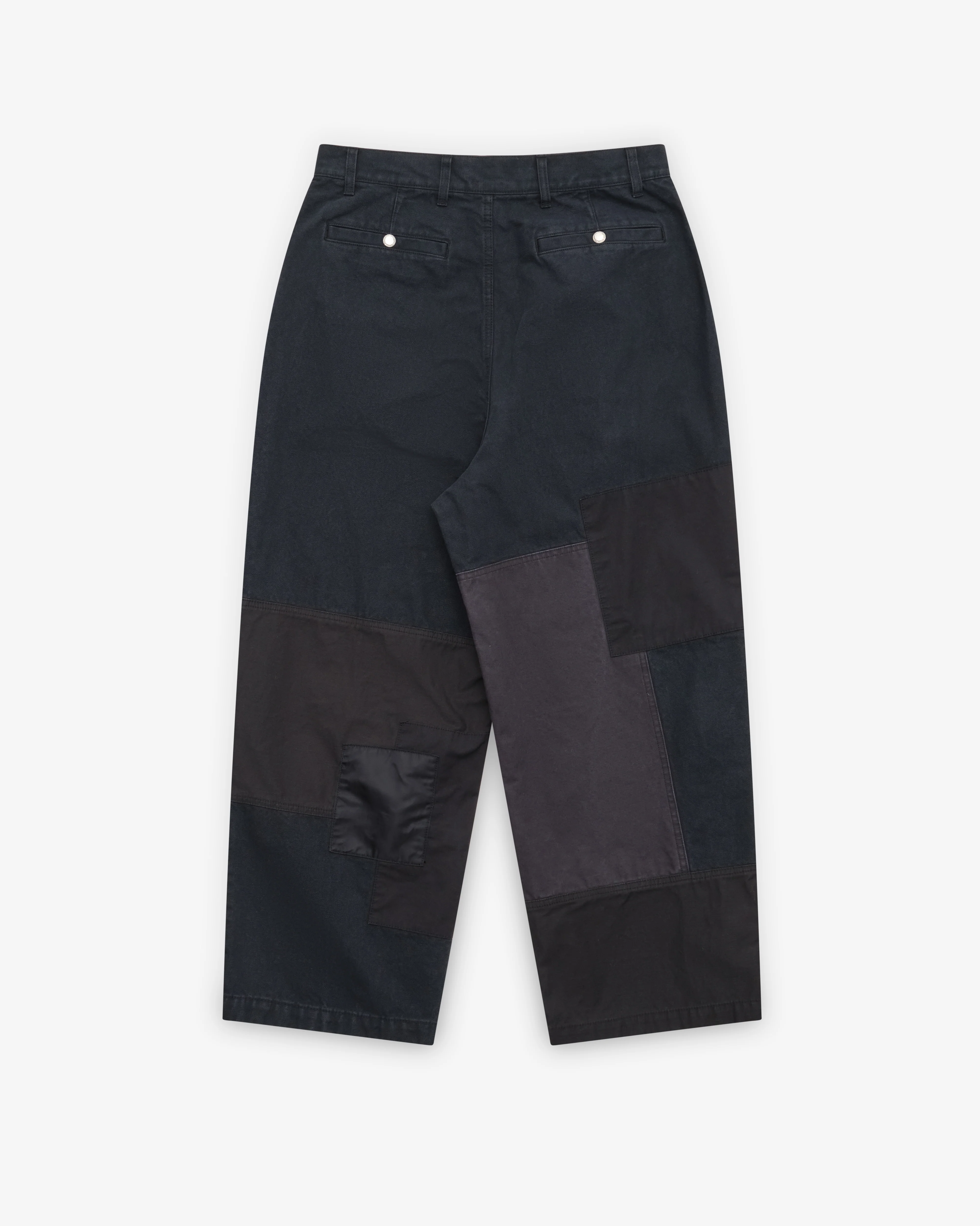 CDG Homme - Men's Patchwork Jeans - (Black/Mix) - Image 2