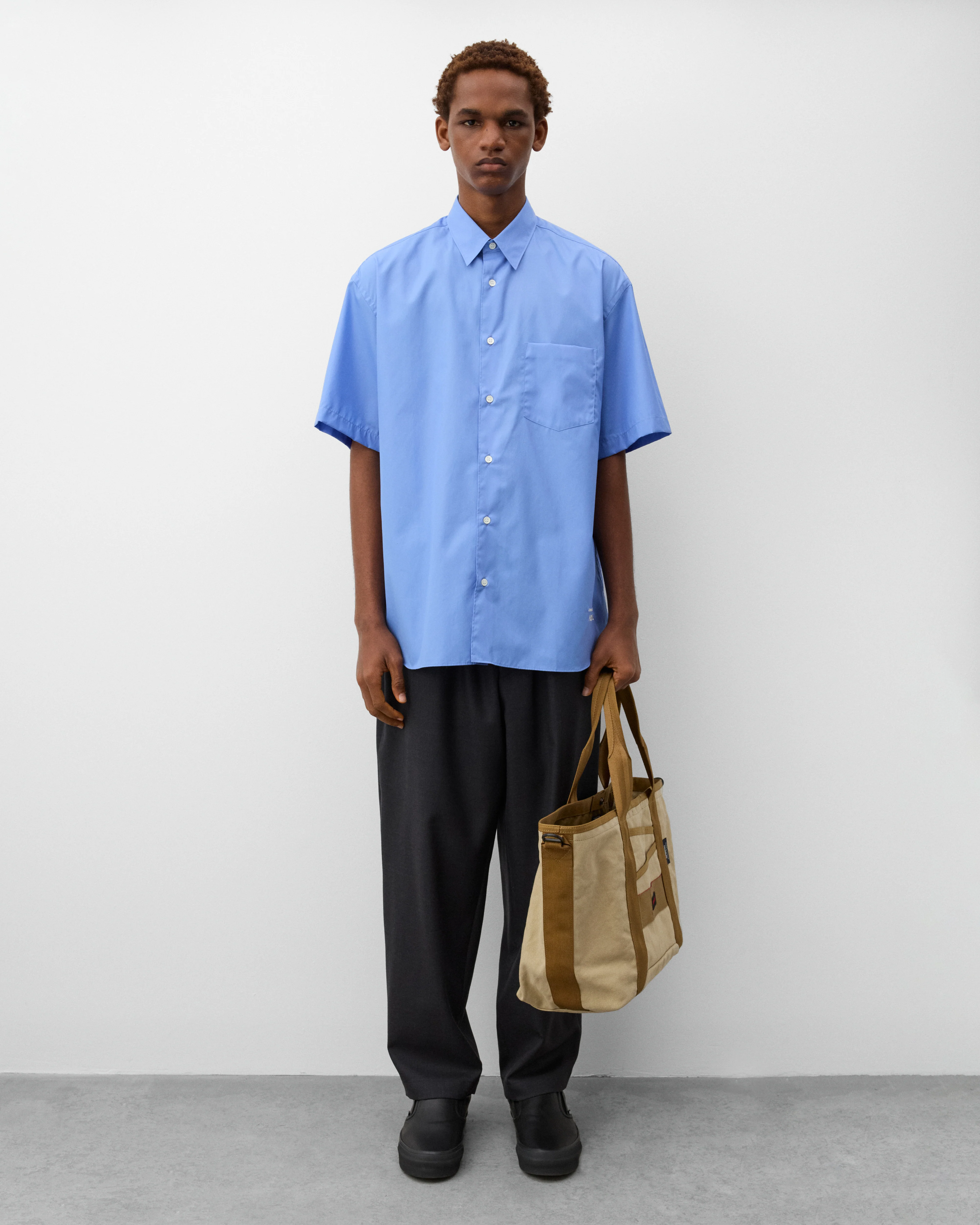 CDG Homme - Men's Wool Tapered Trousers - (Grey) - Image 6