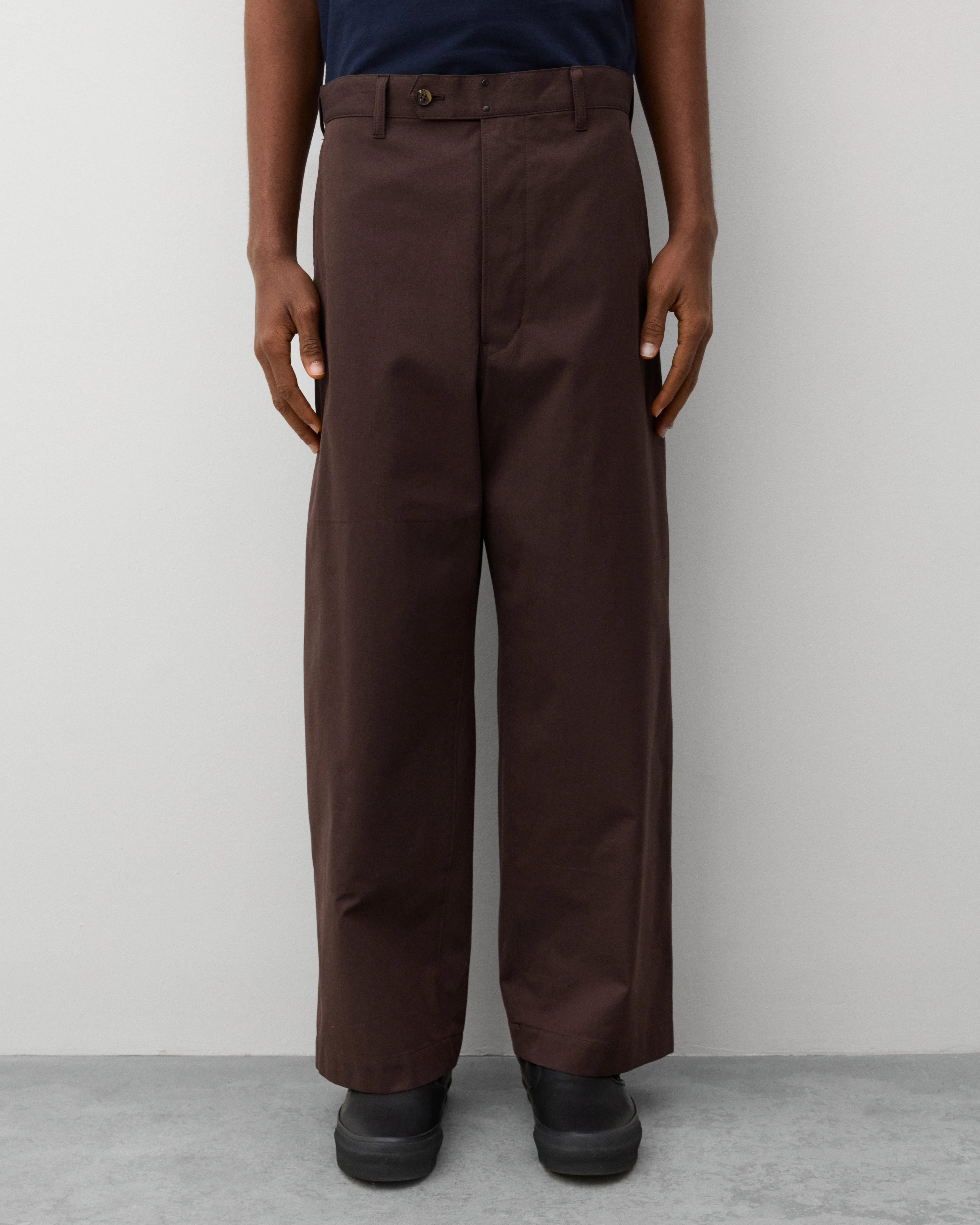 CDG Homme - Men's Panelled Trousers - (Brown) - Image 3