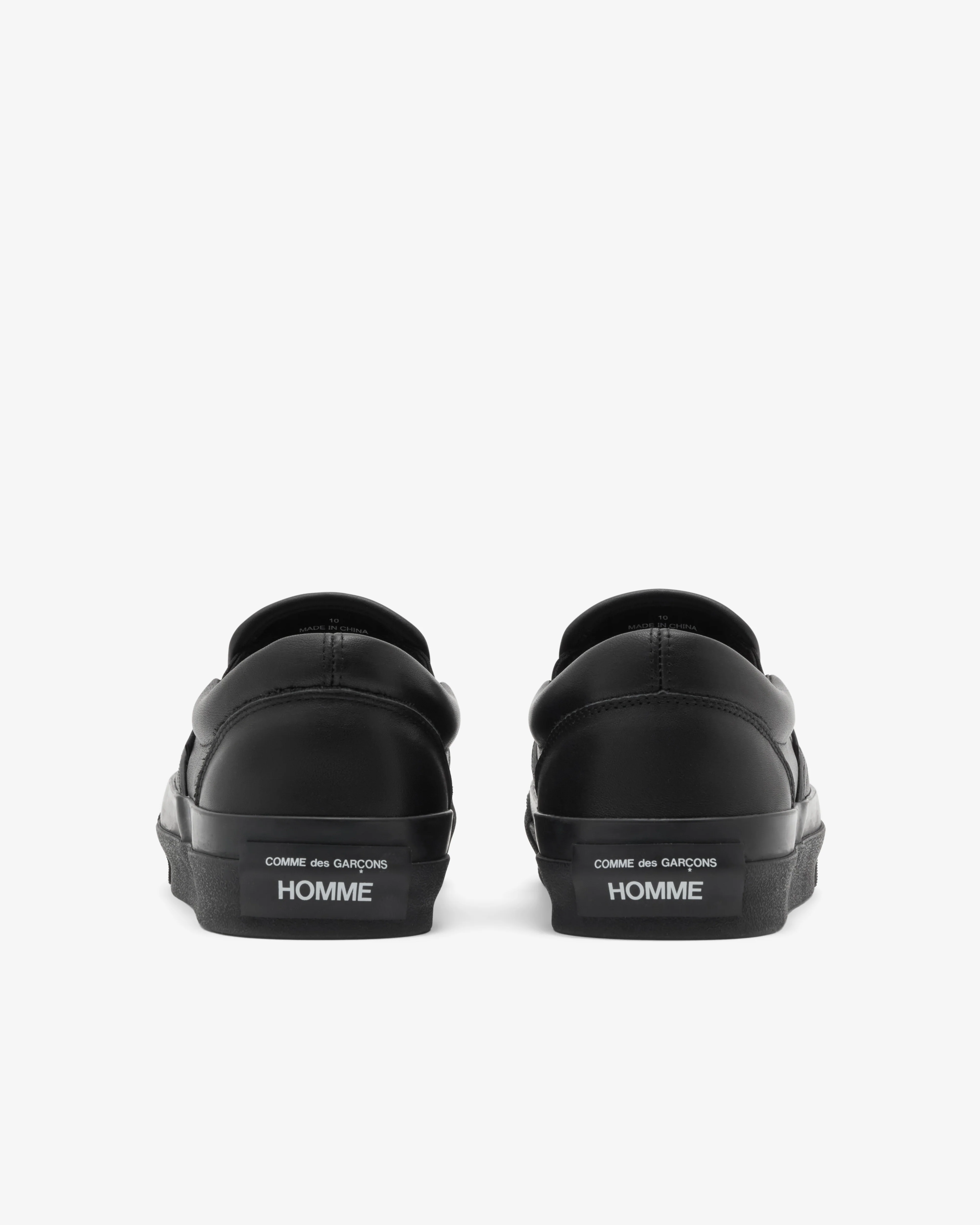 CDG Homme - Men's Slip On Shoes - (Black) - Image 4