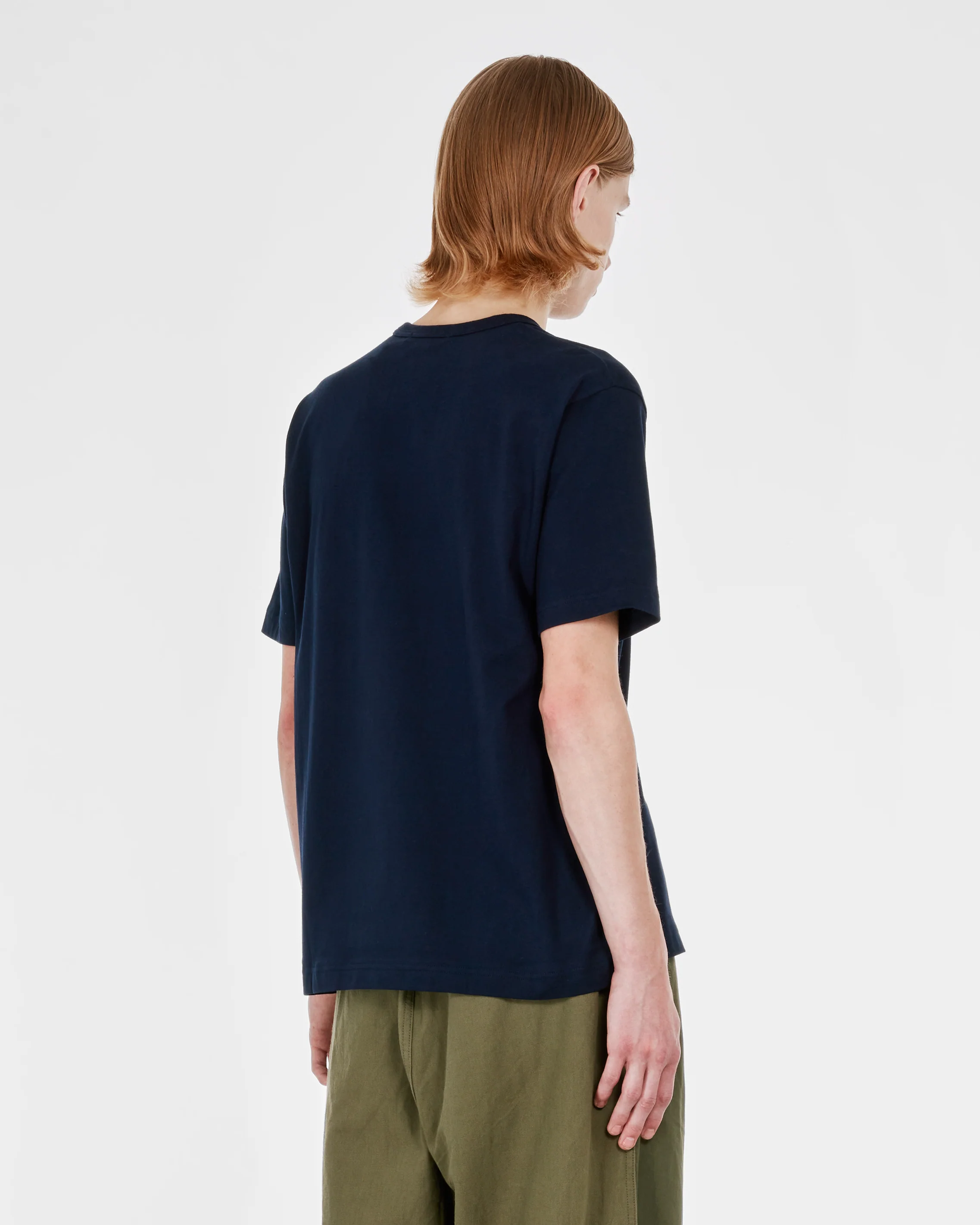 CDG Homme - Men's Logo T-Shirt - (Navy) - Image 4
