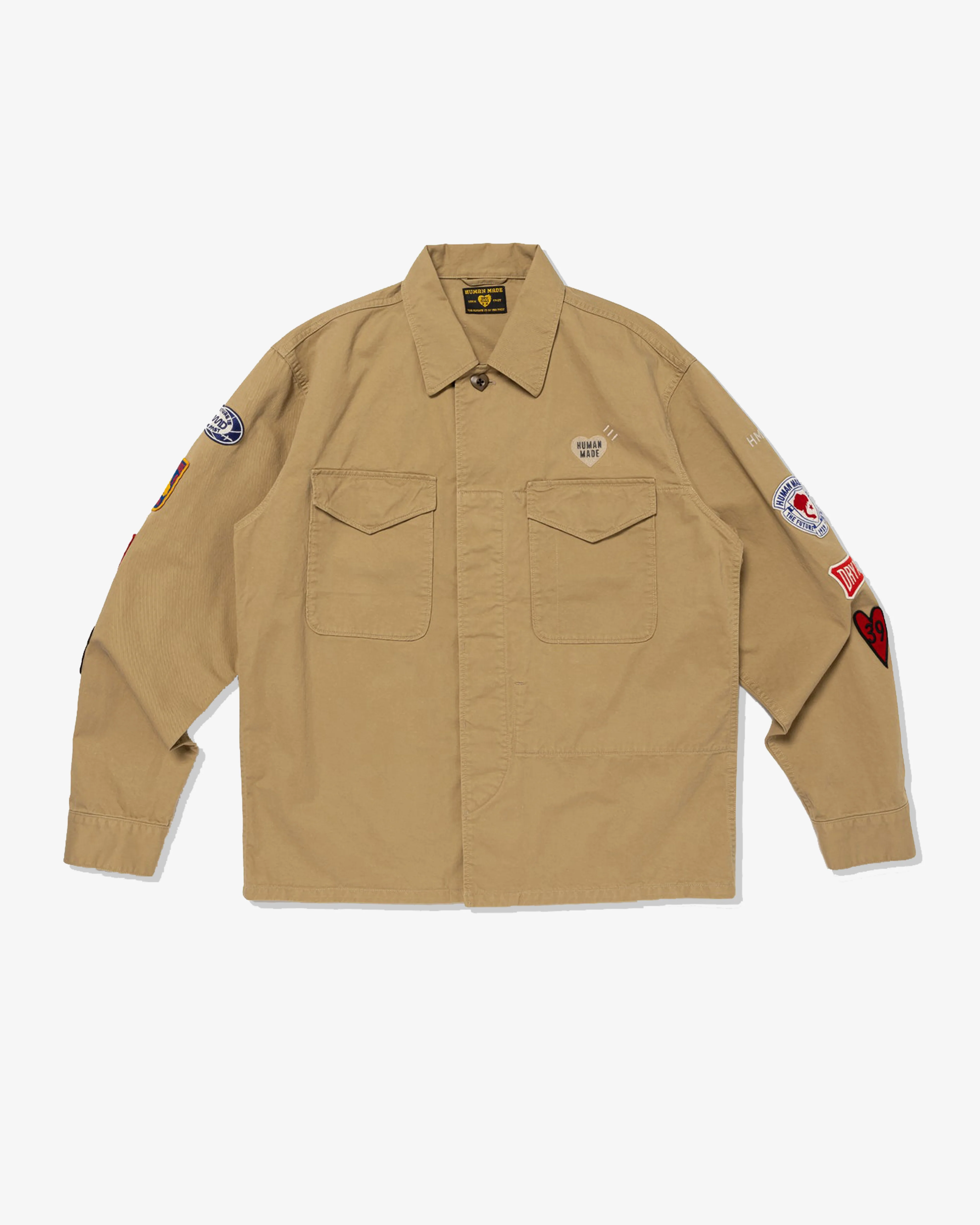 Human Made - Men's Patched Military Shirt - (Beige)
