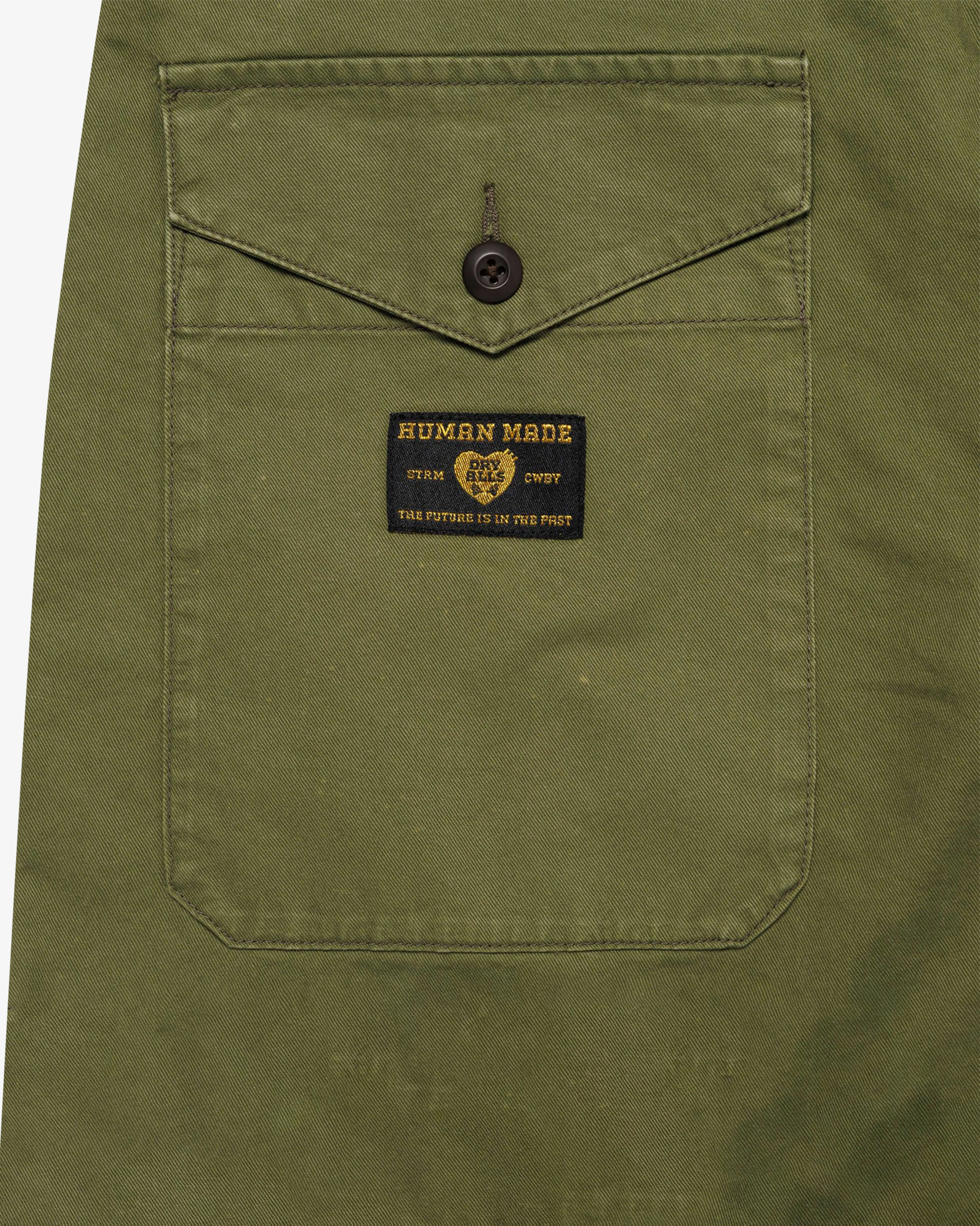 Human Made - Men's Straight Cargo Pants - (Olive Drab) - Image 5