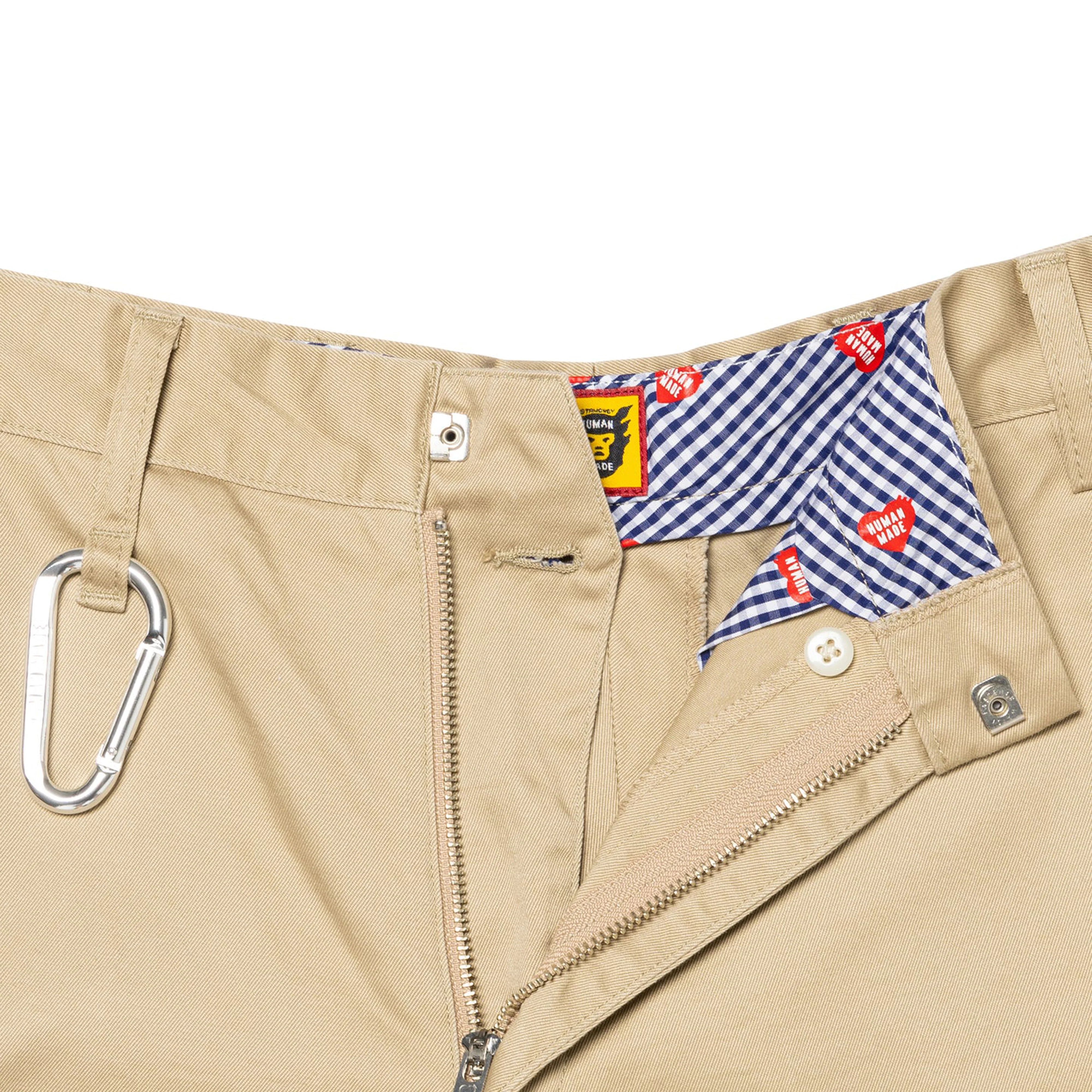 Human Made - Men's Wide Cropped Pants - (Beige) - Image 3