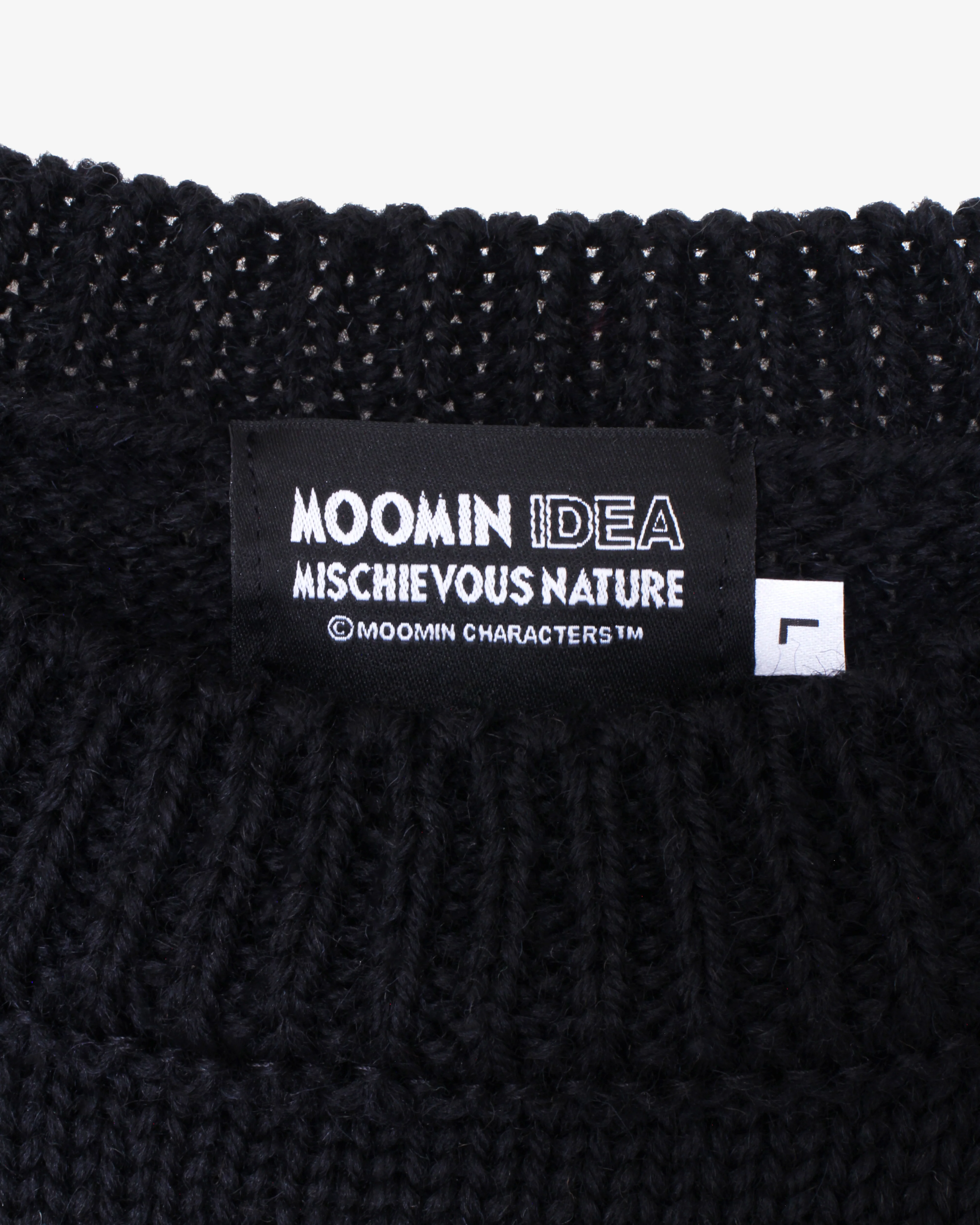 Idea - Moomin Reindeer Knit Sweater - (Black) - Image 3