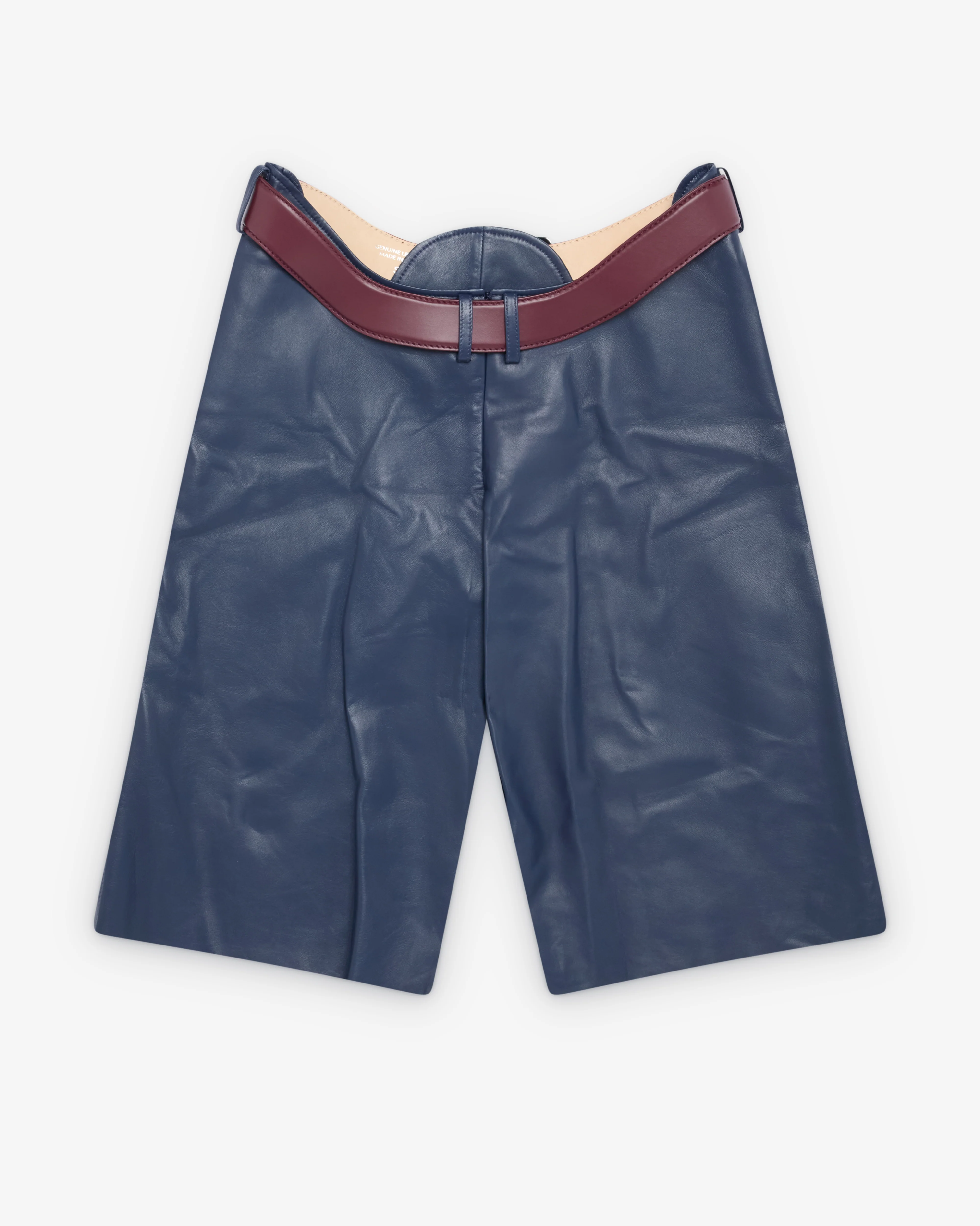 Jean Paul Gaultier - Women's Leather Bermuda - (Navy) - Image 2