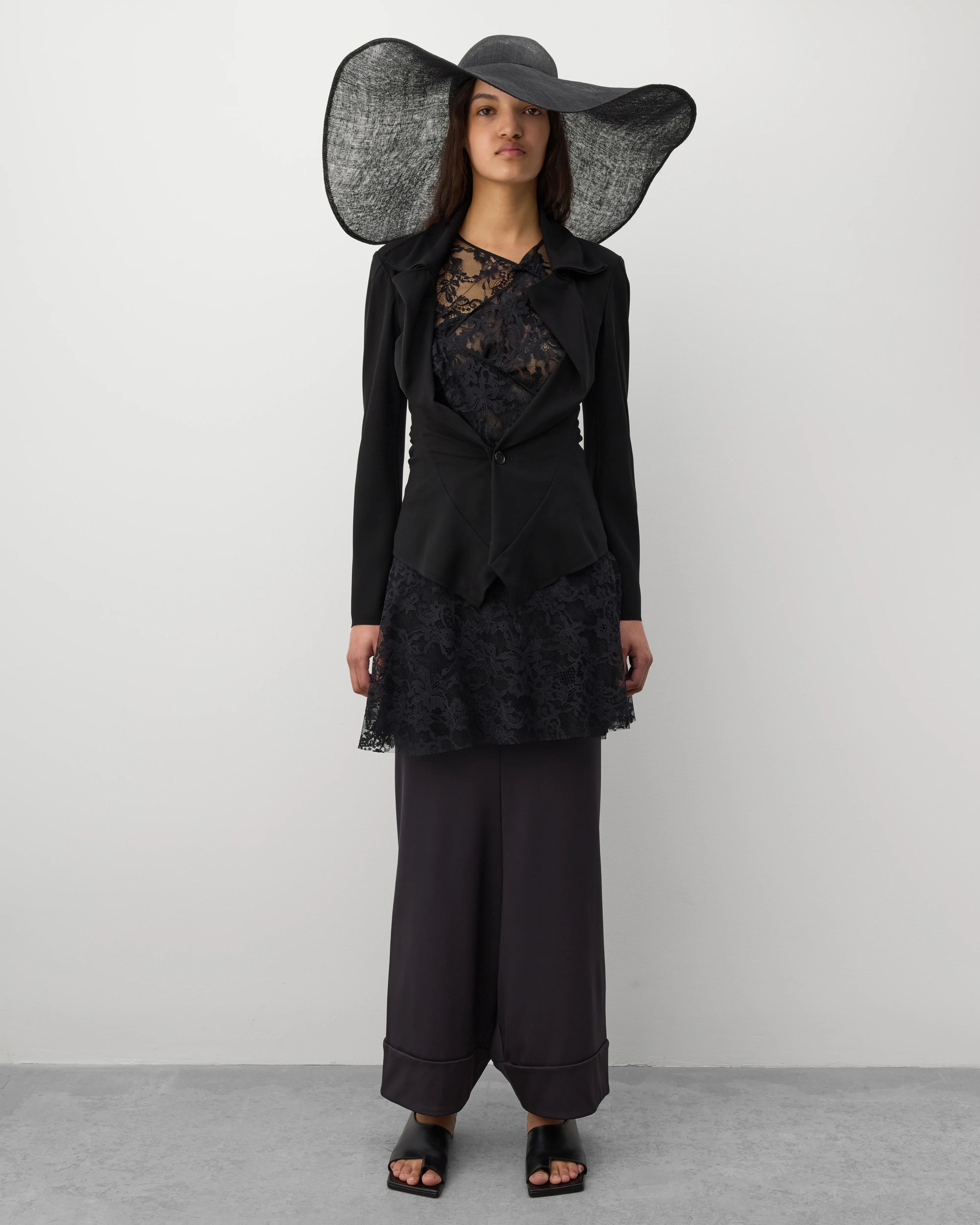 Junya Watanabe - Women's Floral Lace Dress - (Black) - Image 3