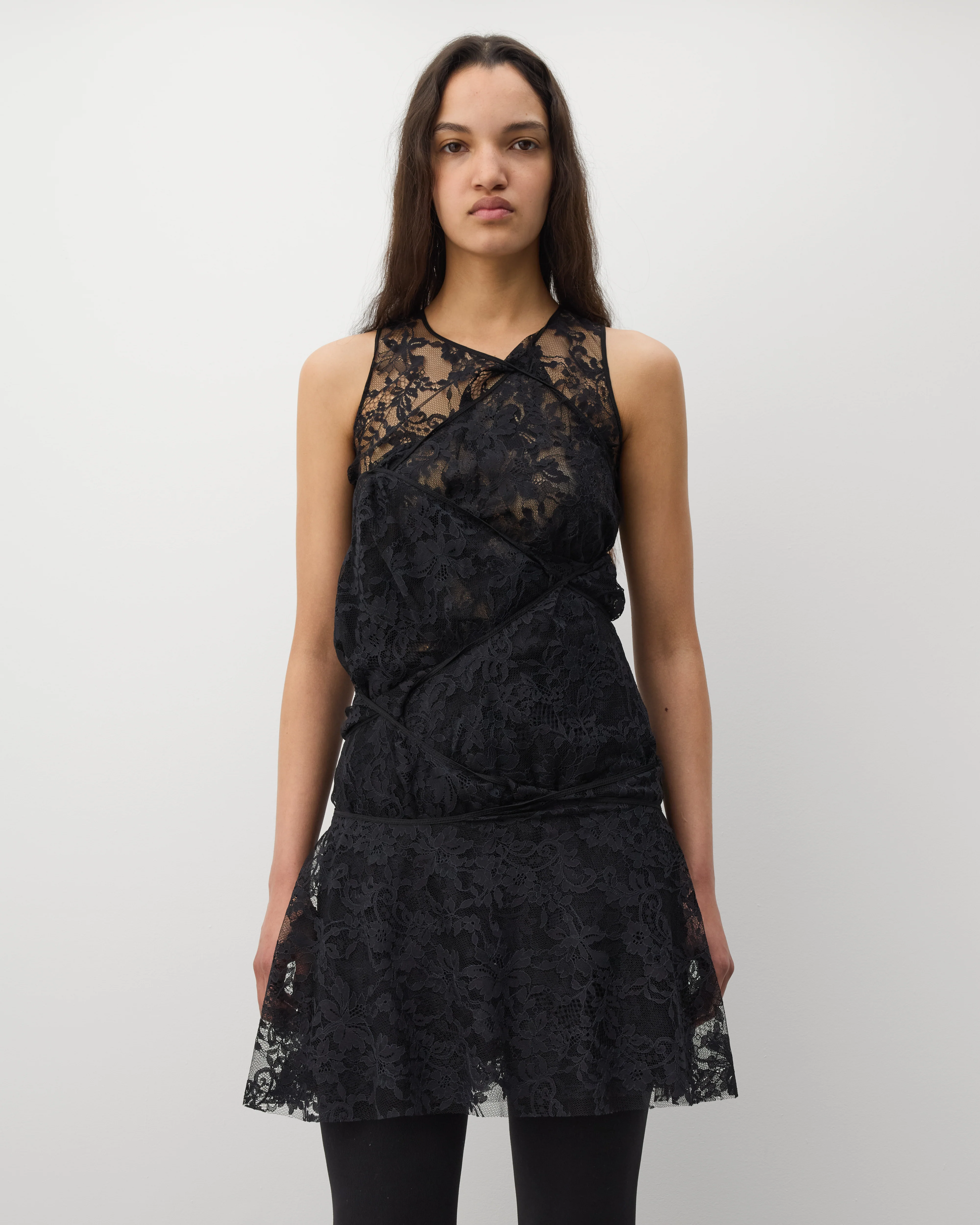 Junya Watanabe - Women's Floral Lace Dress - (Black) - Image 4