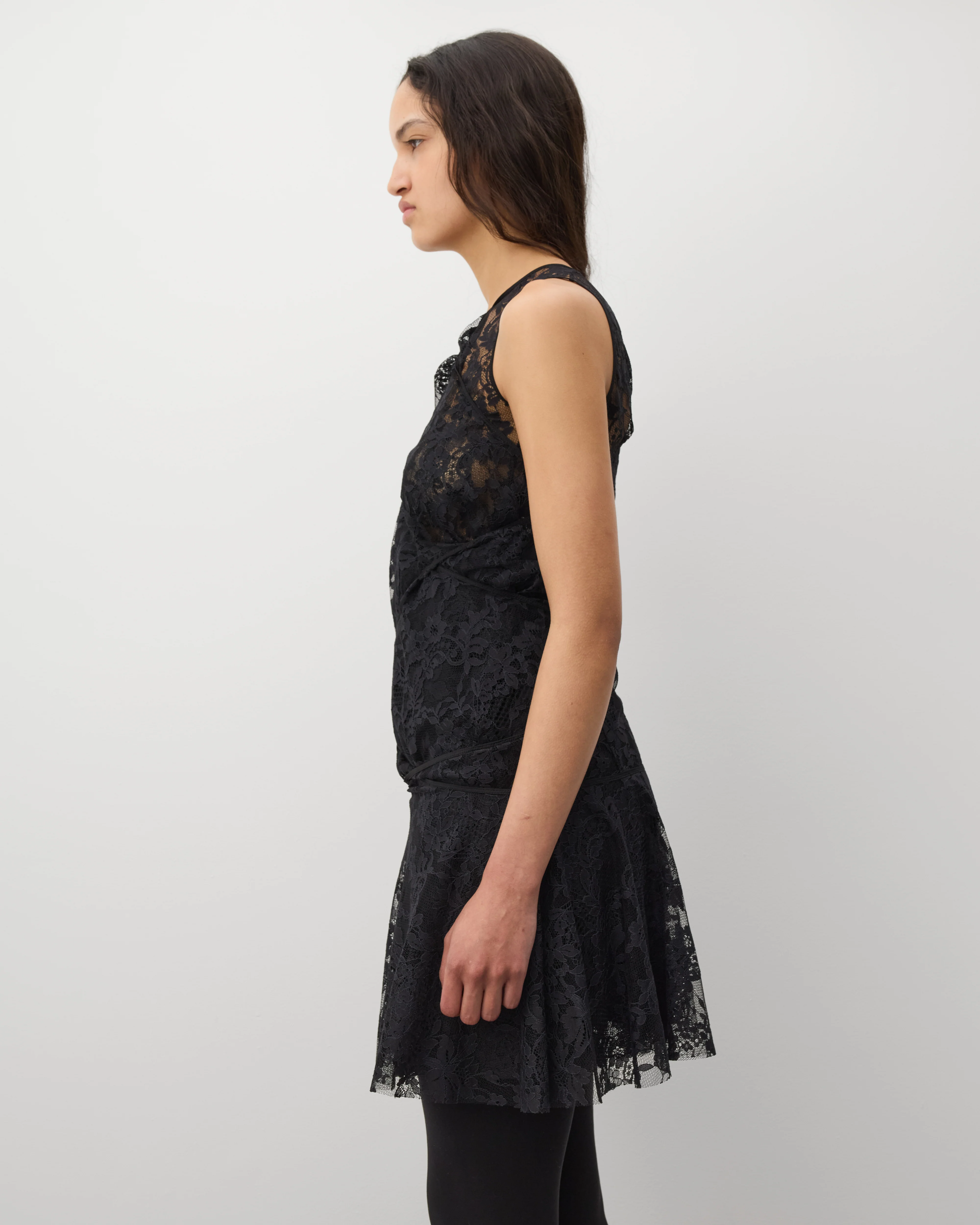 Junya Watanabe - Women's Floral Lace Dress - (Black) - Image 5