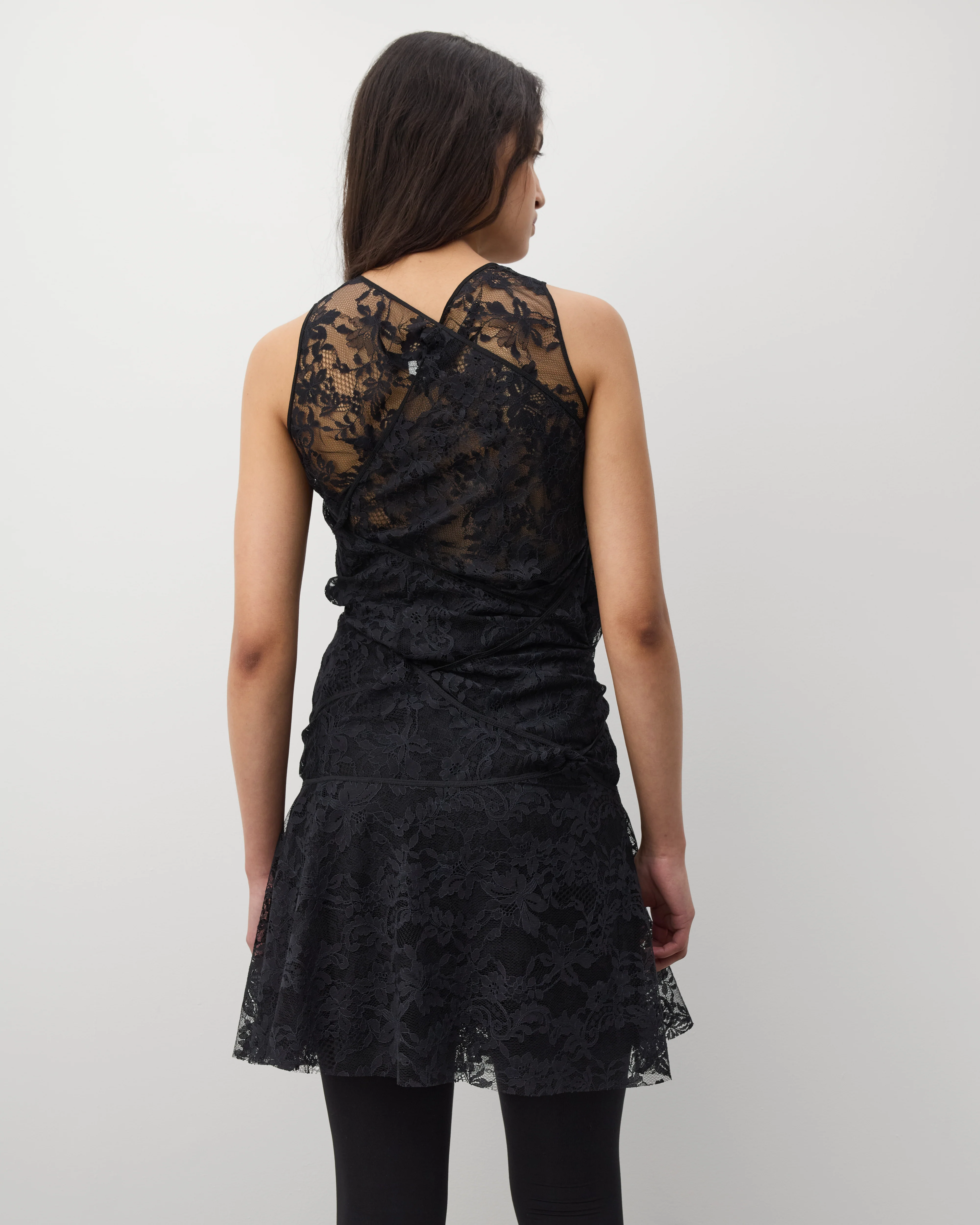 Junya Watanabe - Women's Floral Lace Dress - (Black) - Image 6