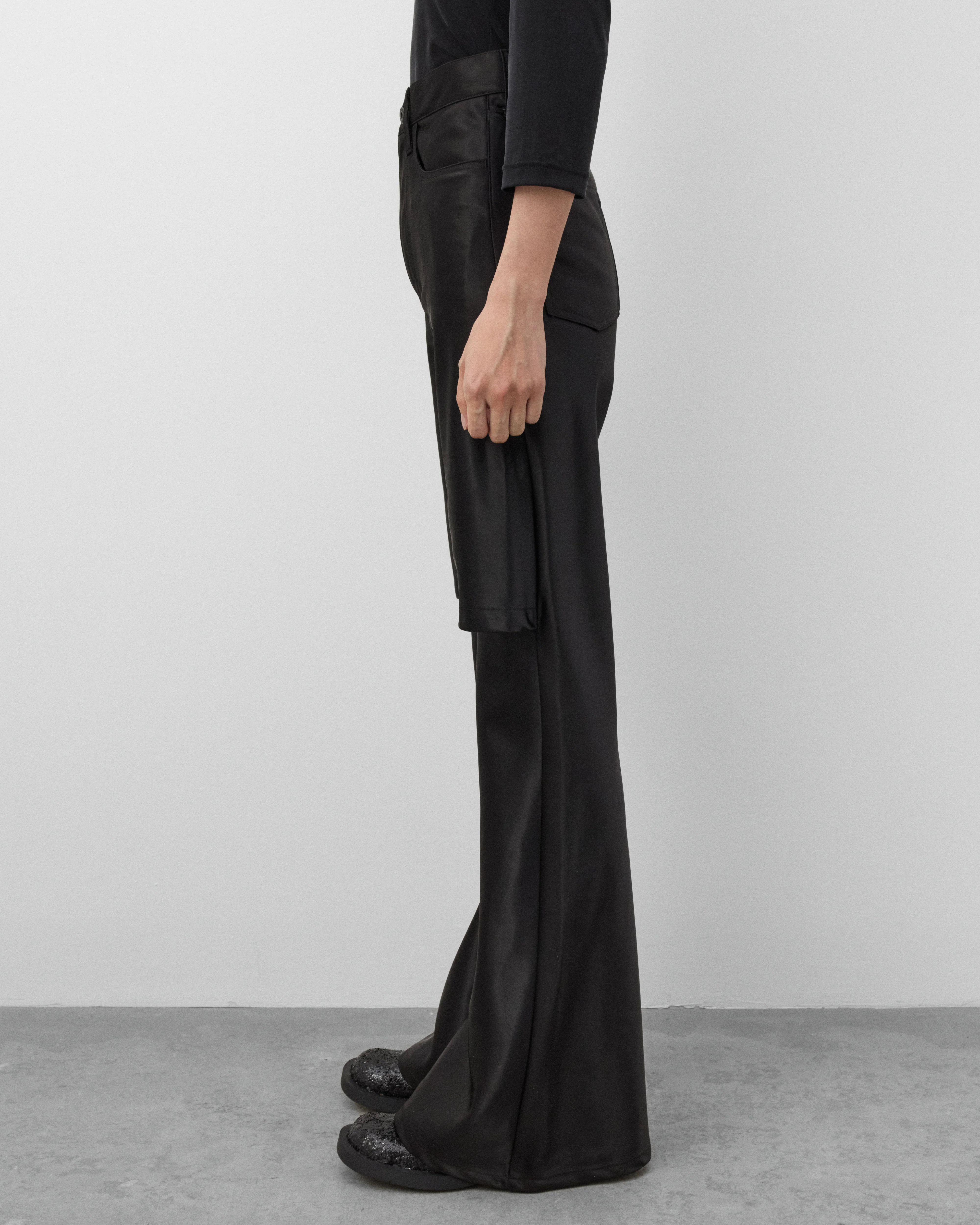 Junya Watanabe - Women's Cut Out Trousers - (Black) - Image 4