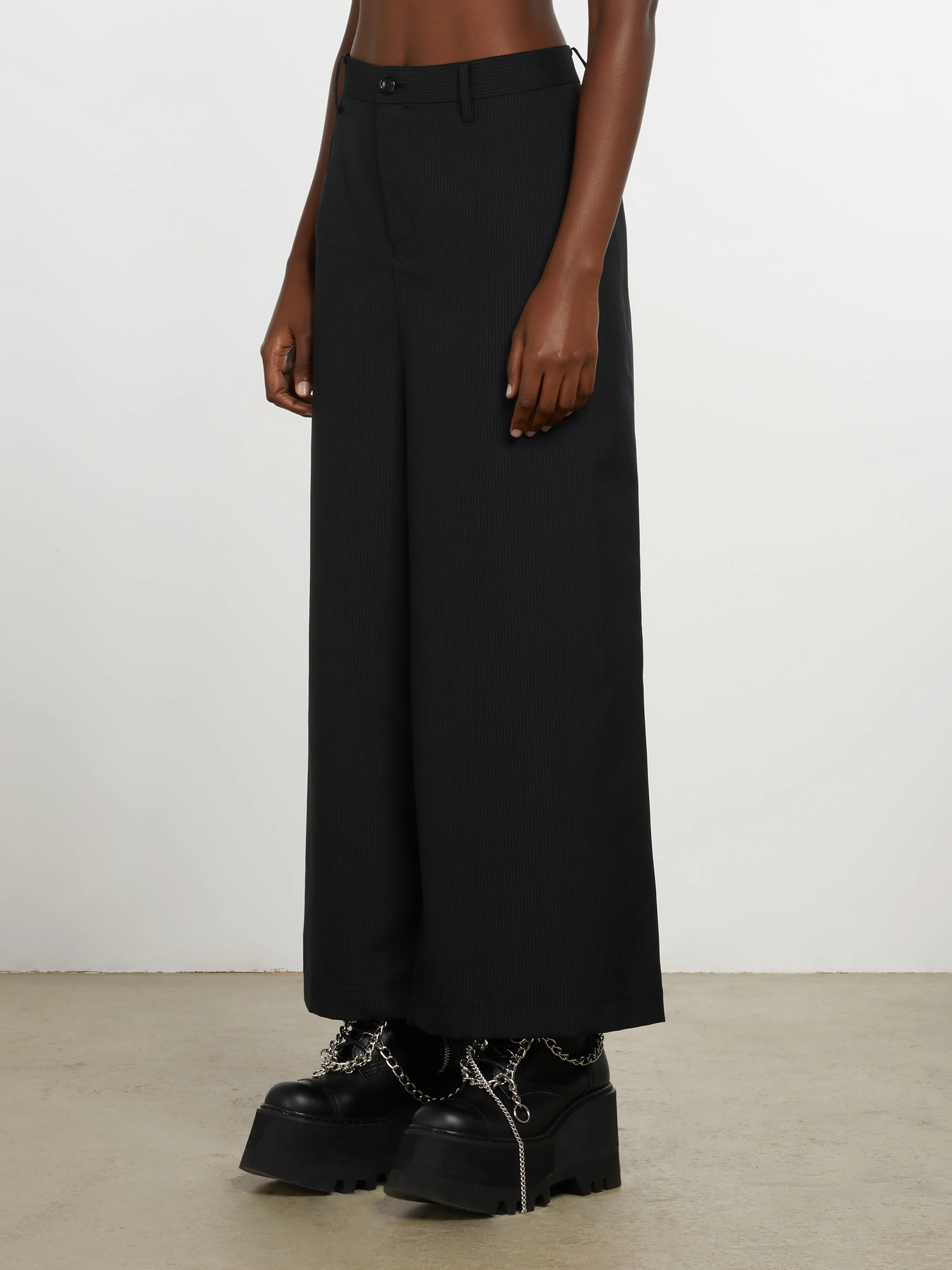 Junya Watanabe - Skirt Pants - (Black/White) - Image 3