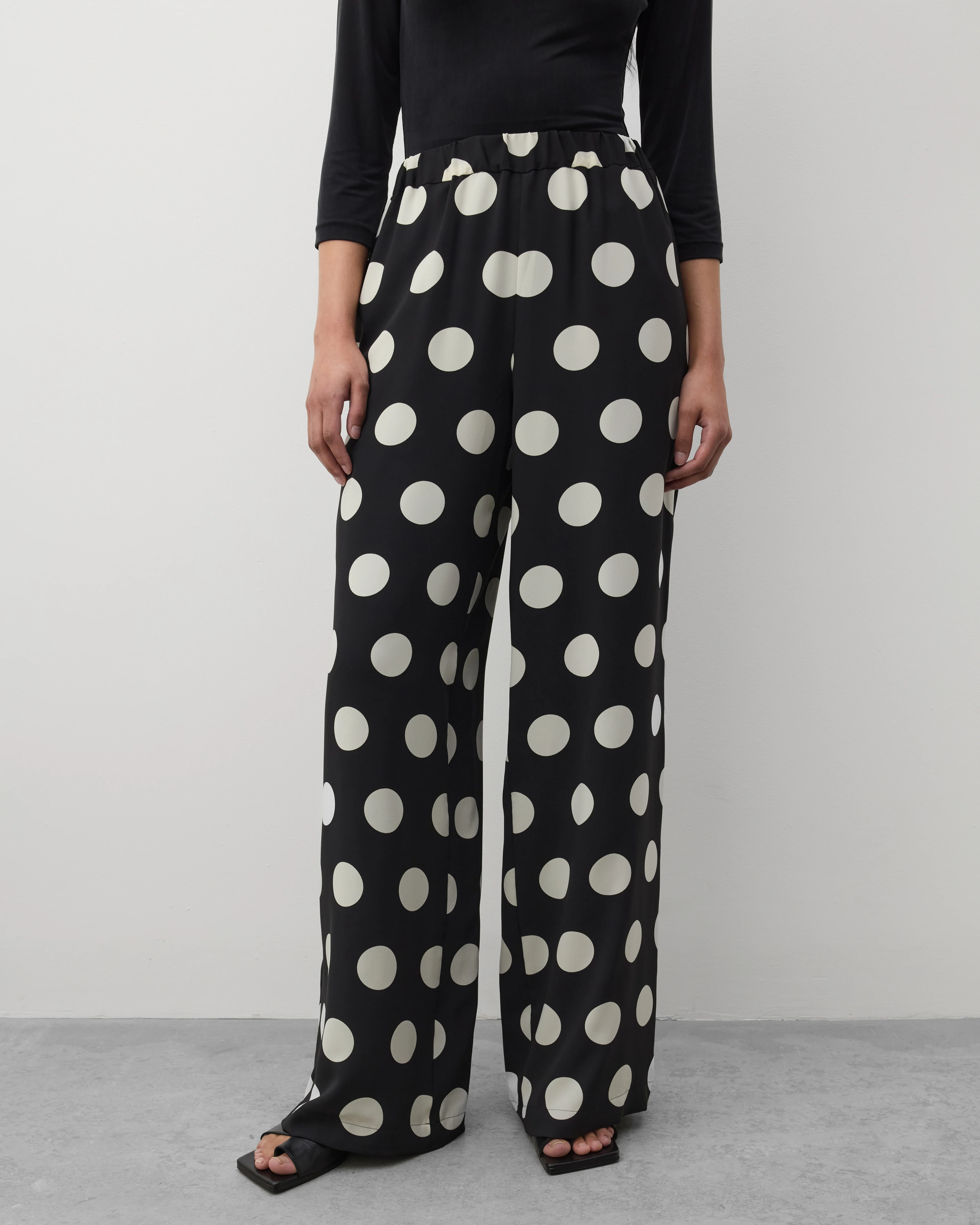 Junya Watanabe - Women's Polka Dot Trousers - (Black/White) - Image 3