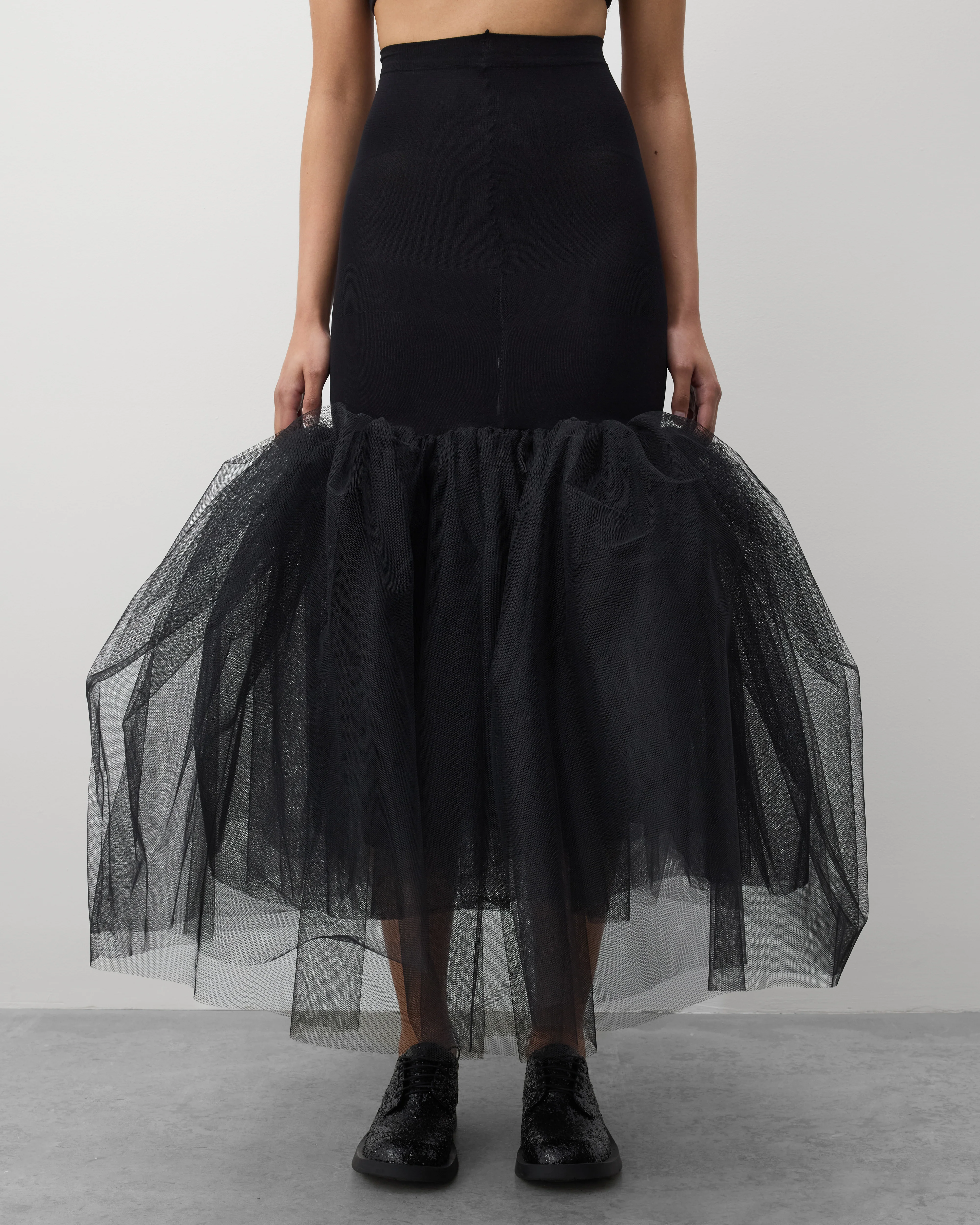 Junya Watanabe - Women's Tulle Bubble Skirt - (Black) - Image 3