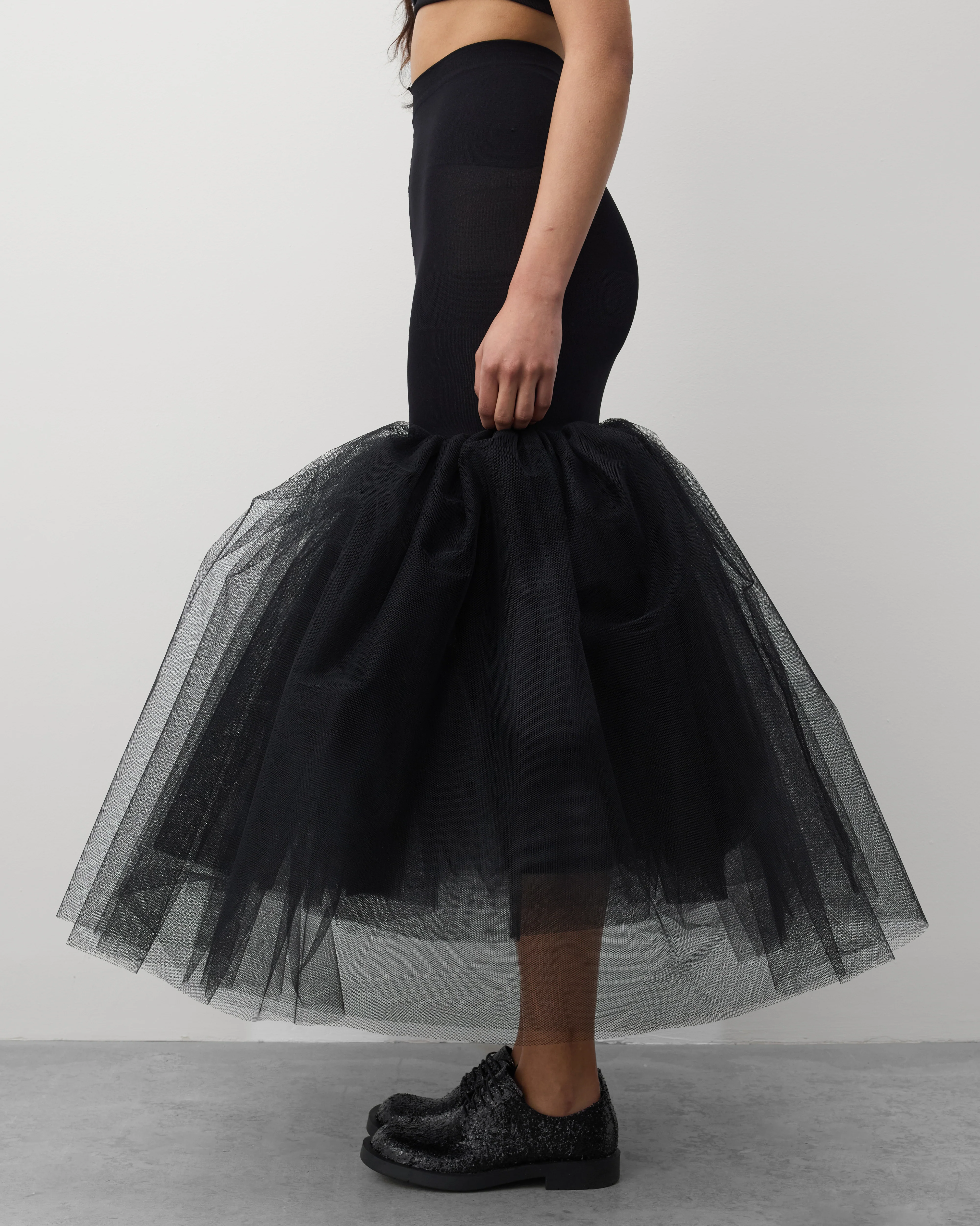 Junya Watanabe - Women's Tulle Bubble Skirt - (Black) - Image 4