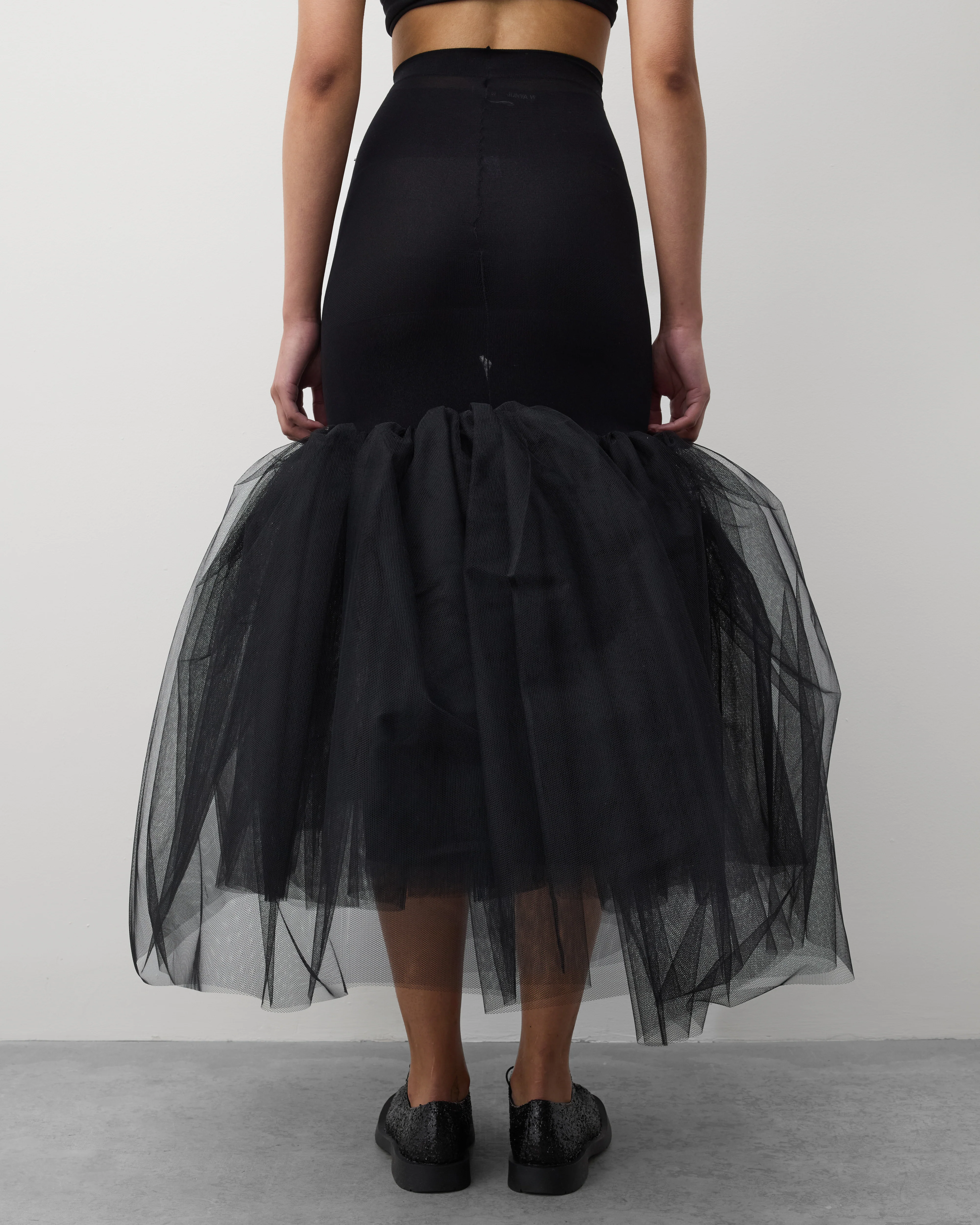 Junya Watanabe - Women's Tulle Bubble Skirt - (Black) - Image 5