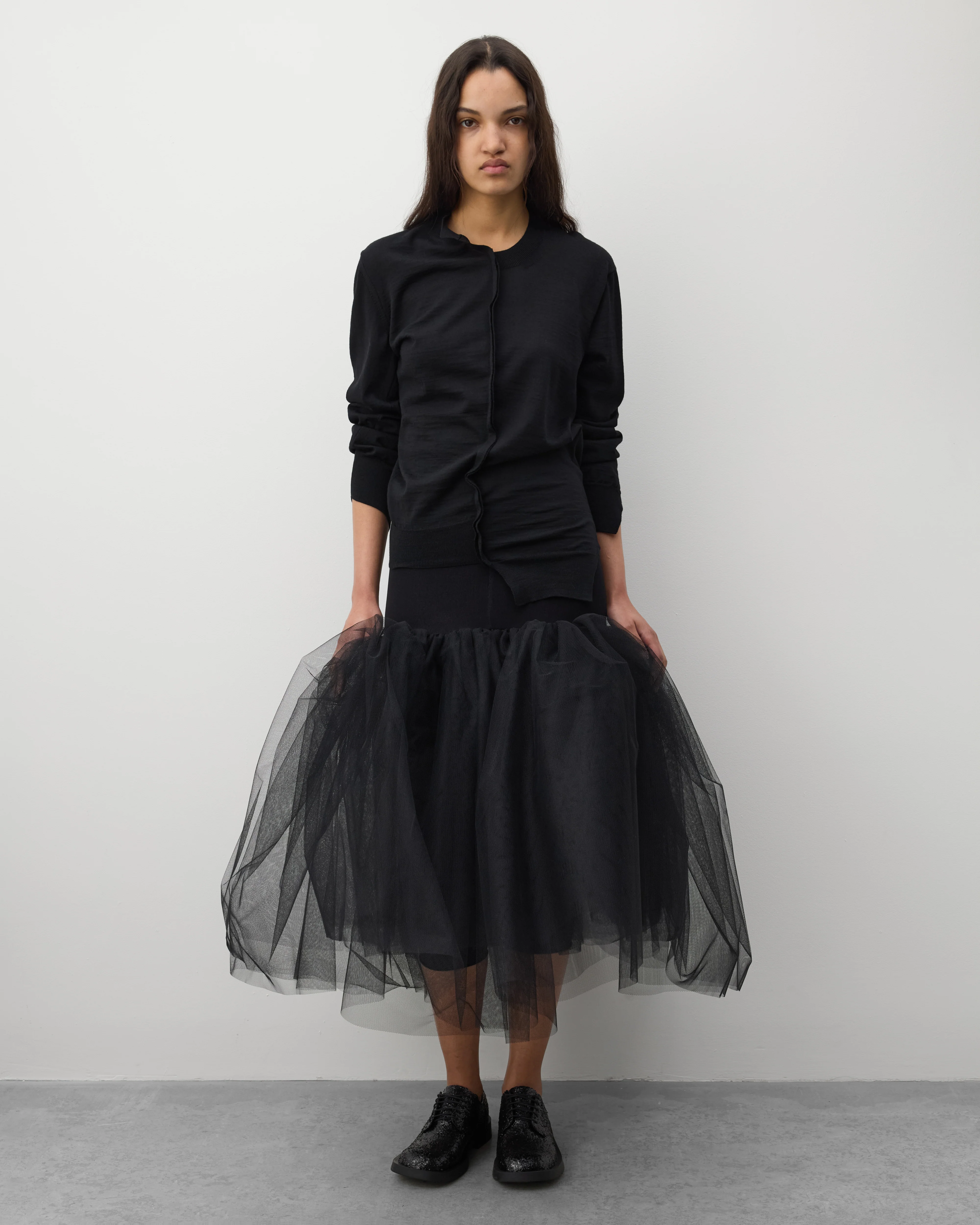 Junya Watanabe - Women's Tulle Bubble Skirt - (Black) - Image 6