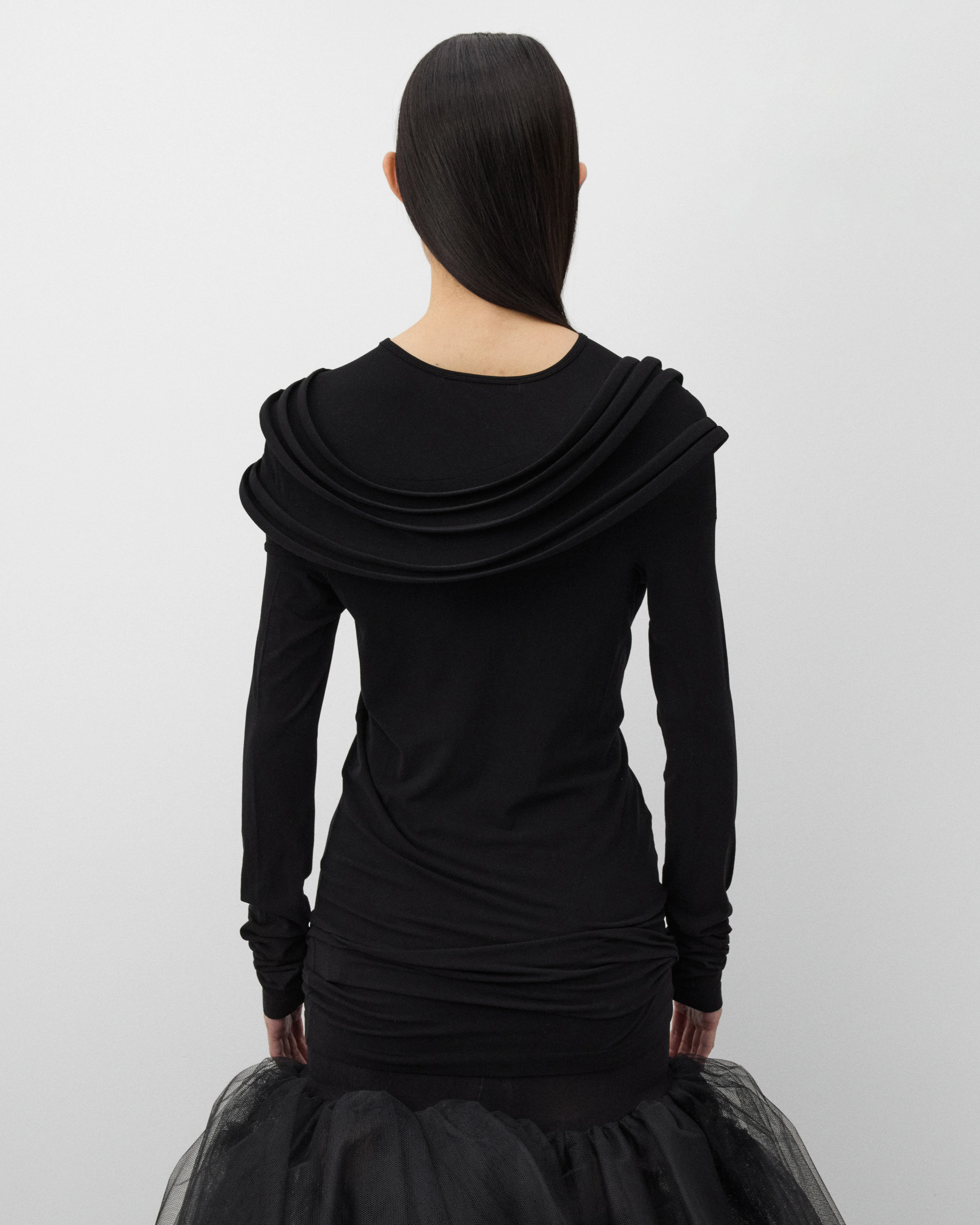 Junya Watanabe - Women's Disc Long Sleeve Top - (Black) - Image 5
